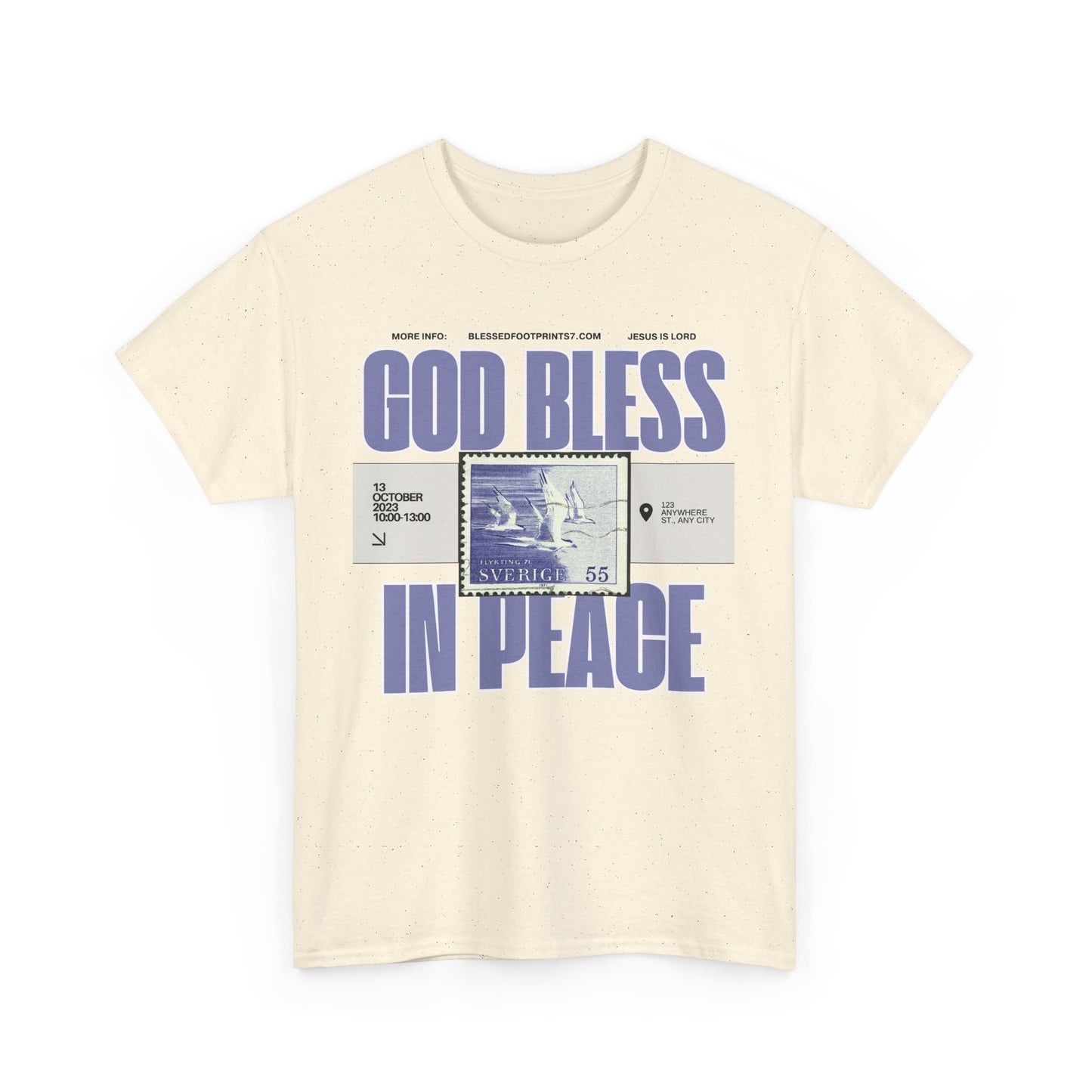 God Bless in Peace Cotton Tee