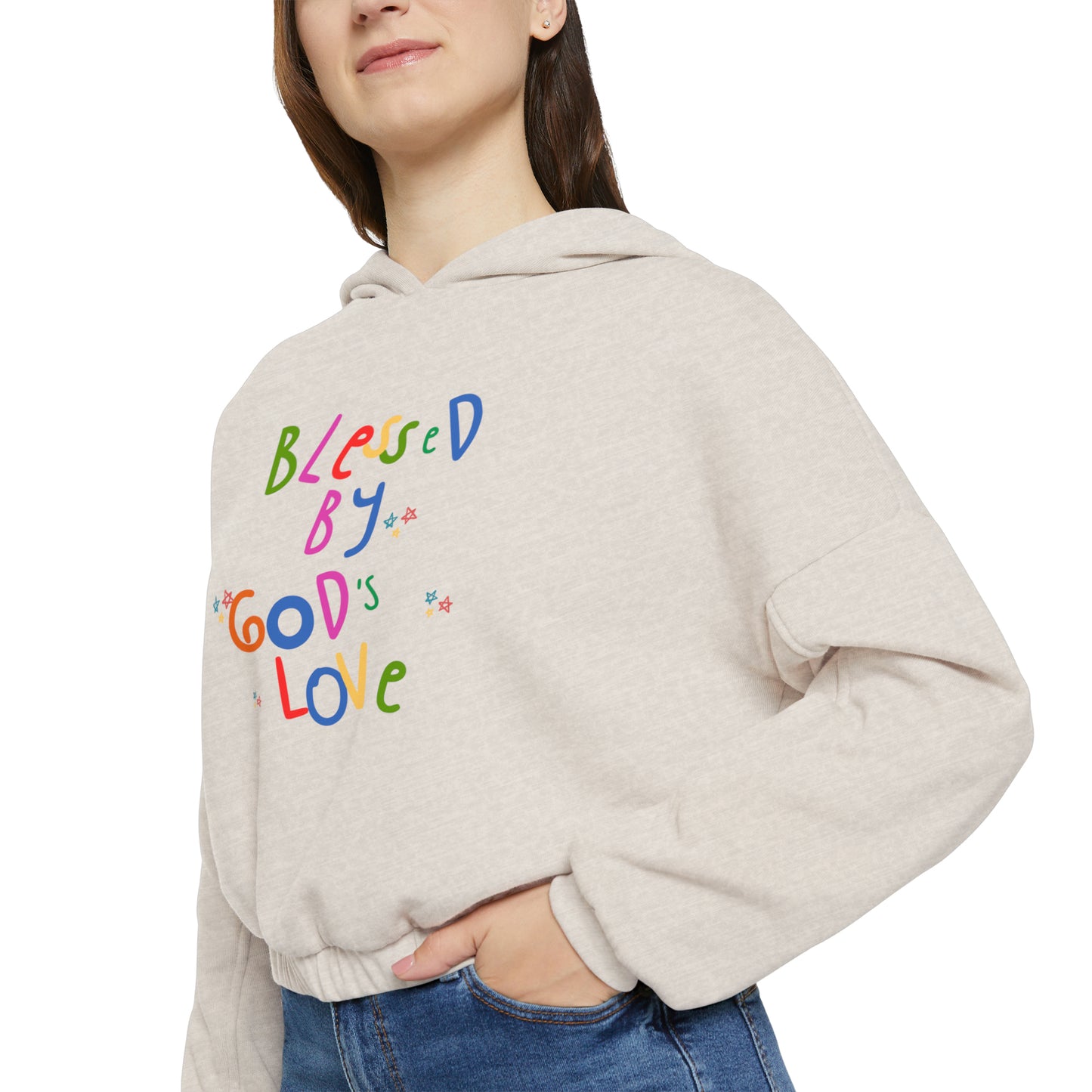 God's Love Women's Cinched Bottom Hoodie