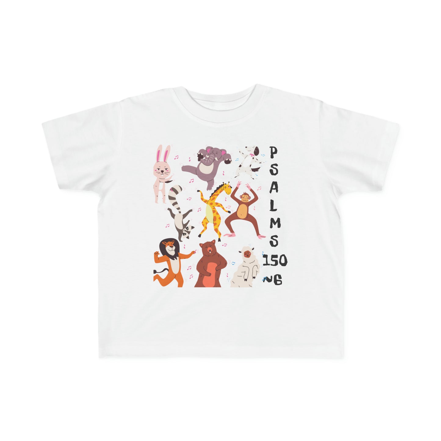 Party Animals Psalms 150~6 Toddler's Fine Jersey Tee