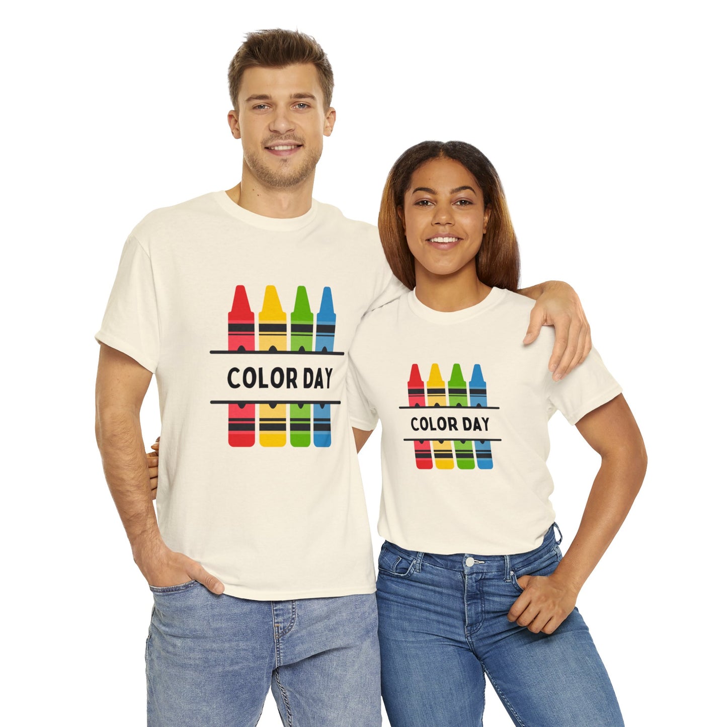 Color Day Unisex Heavy Cotton Tee Inspire Learning and Fun for Teachers and Children