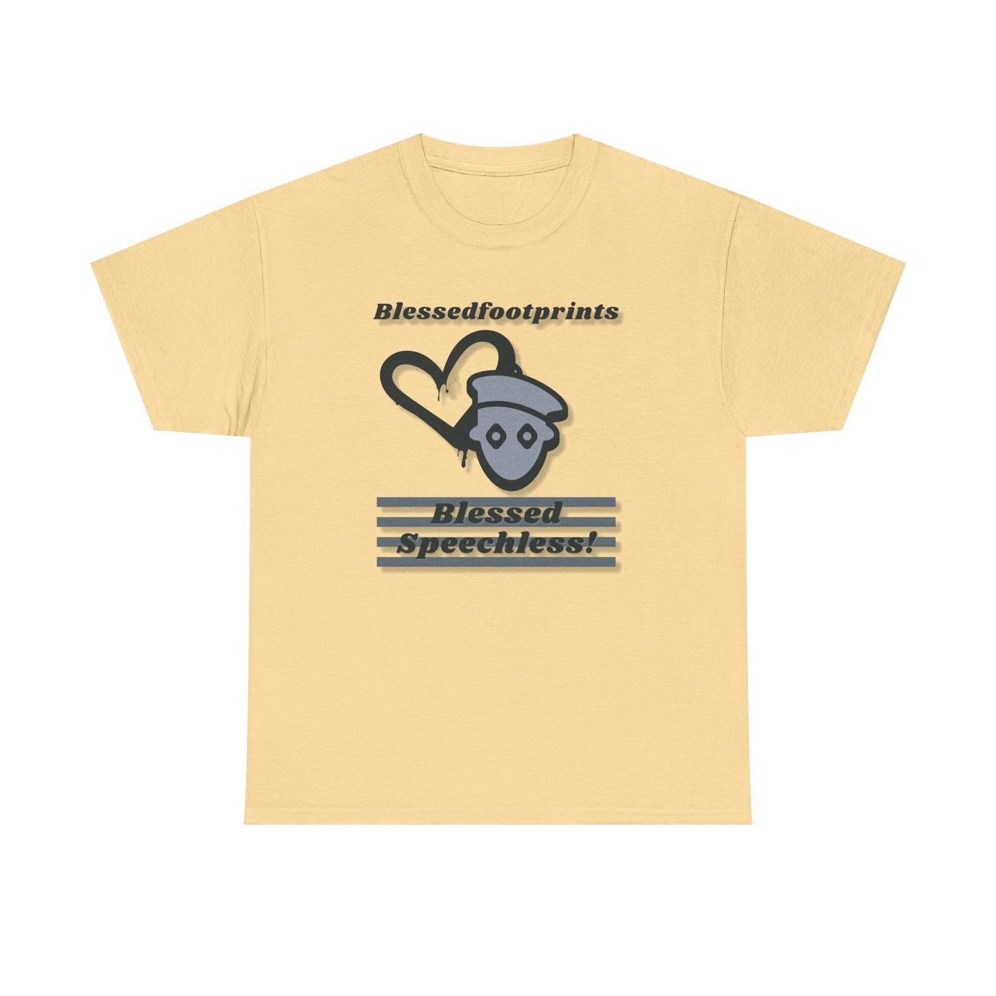 Blessedfootprints Collection Speechless Unisex Heavy Cotton Tee