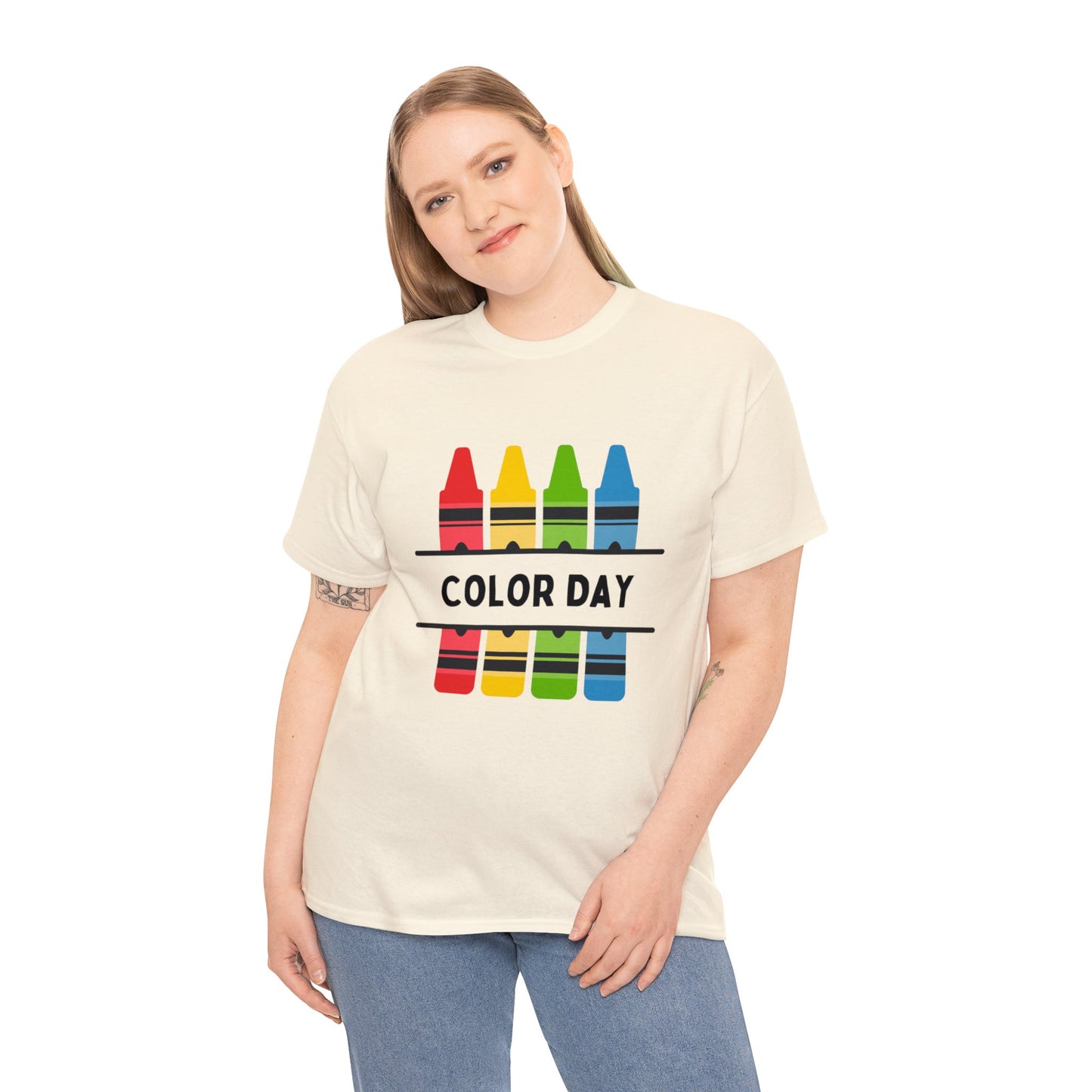 Color Day Unisex Heavy Cotton Tee Inspire Learning and Fun for Teachers and Children