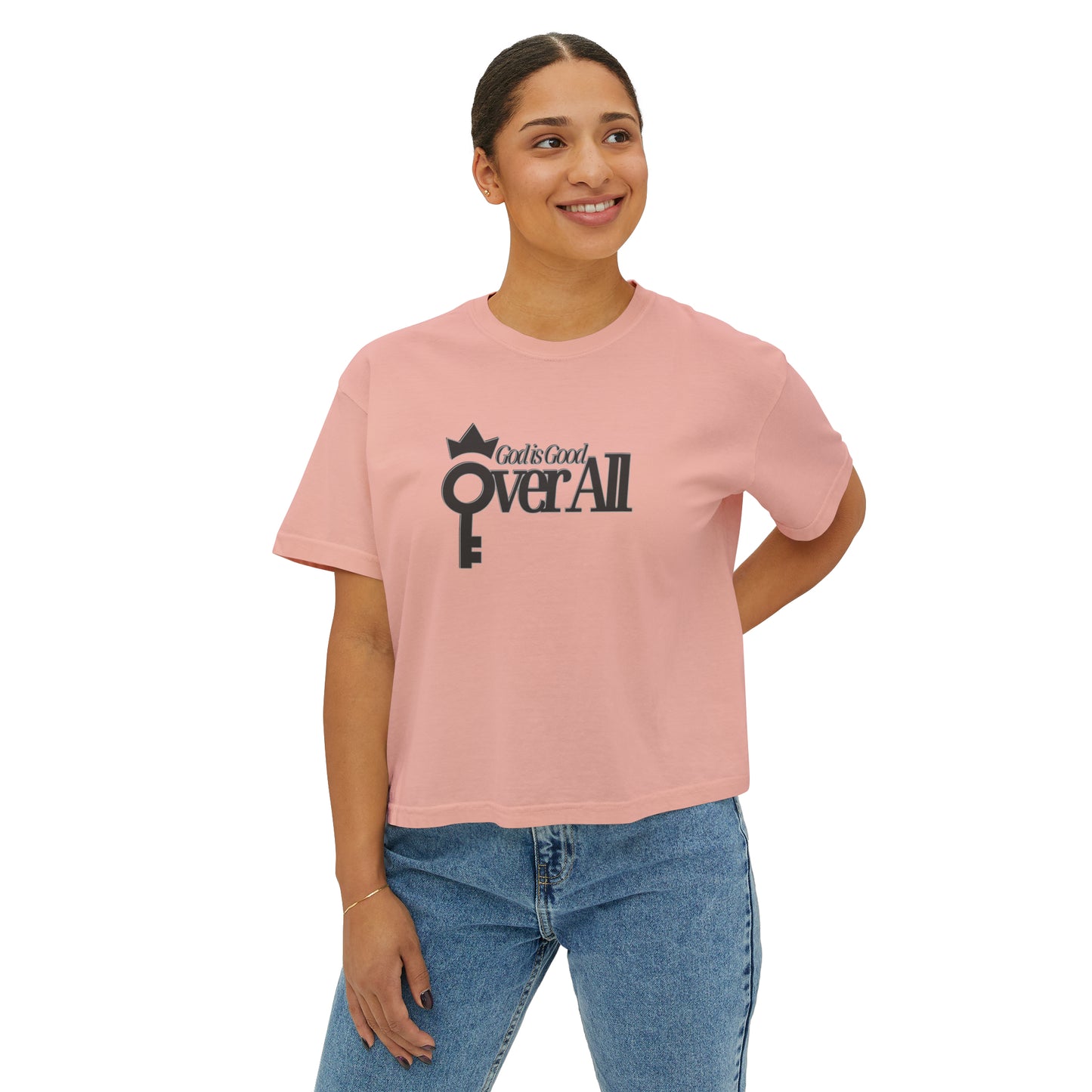 Oh Yeah Divine Goodness: God is Good Over All Women's Boxy Tee