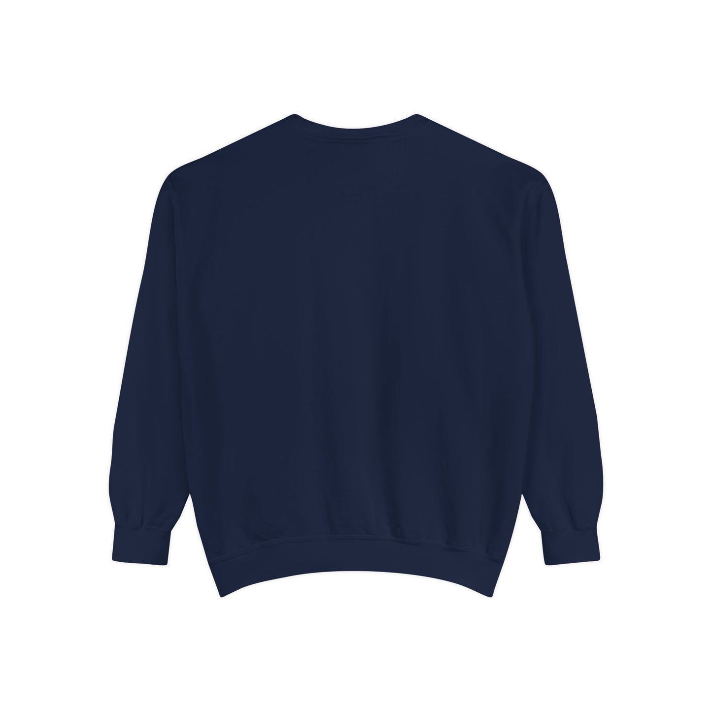Garment-Dyed Sweatshirt Cozy Fall Autumn Give Thanks Graphic Llama