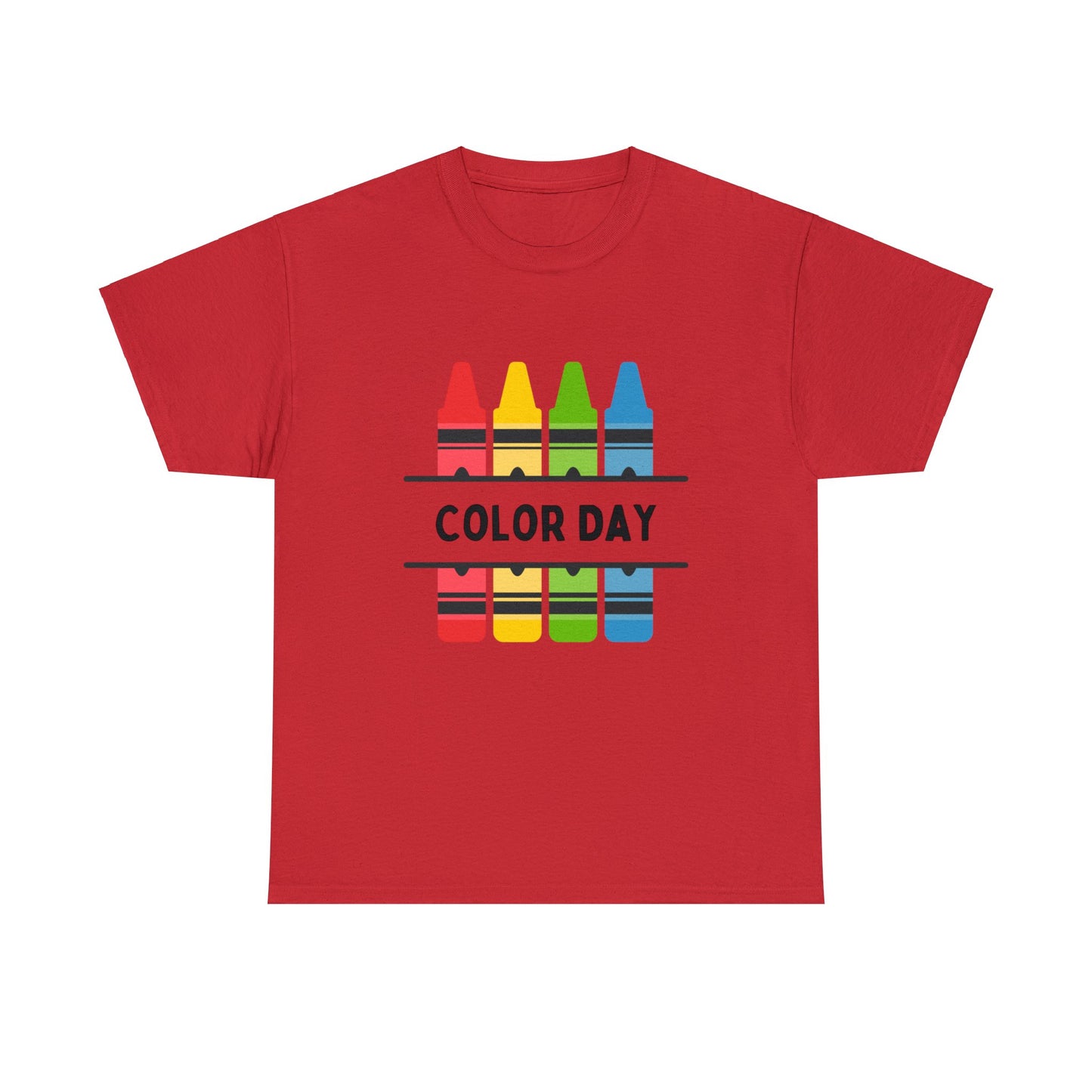 Color Day Unisex Heavy Cotton Tee Inspire Learning and Fun for Teachers and Children