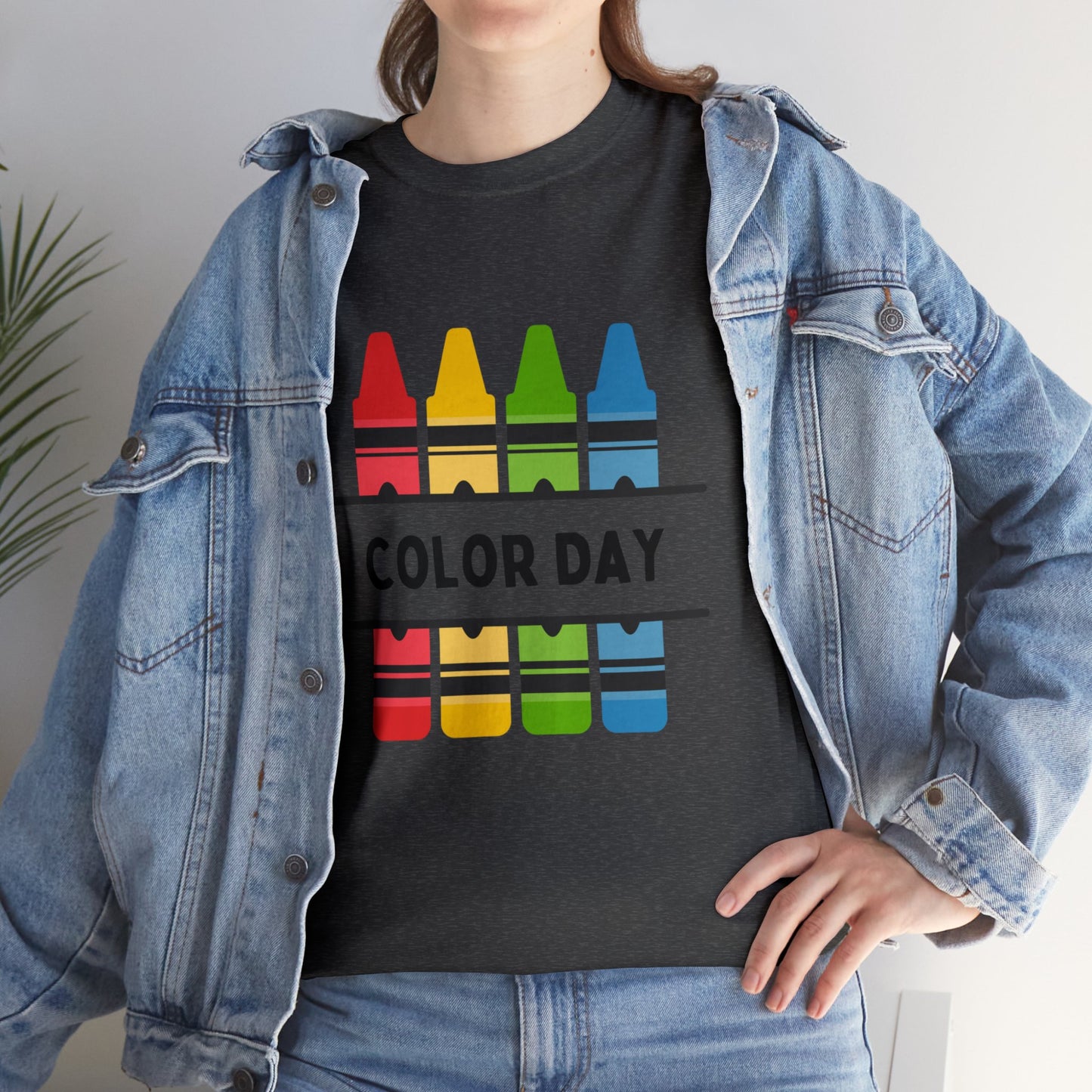 Color Day Unisex Heavy Cotton Tee Inspire Learning and Fun for Teachers and Children
