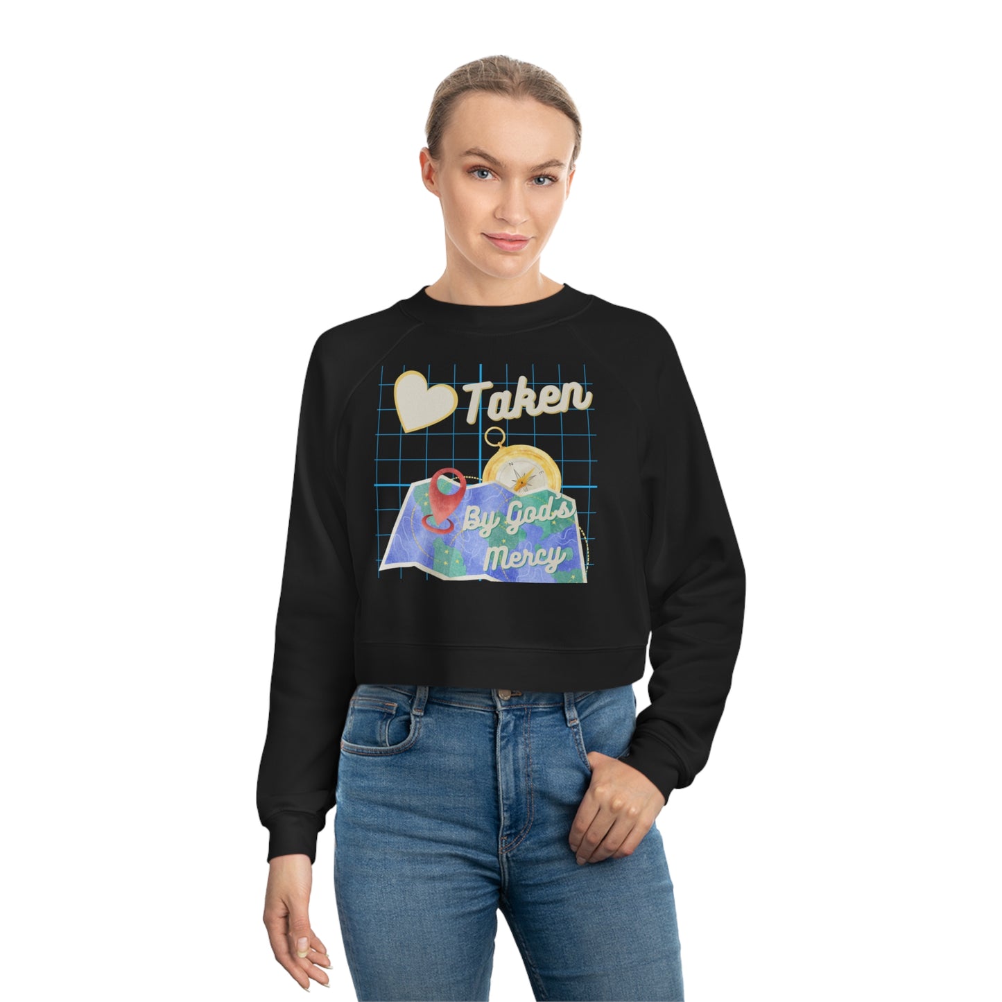 Taken Women's Cropped Fleece Pullover