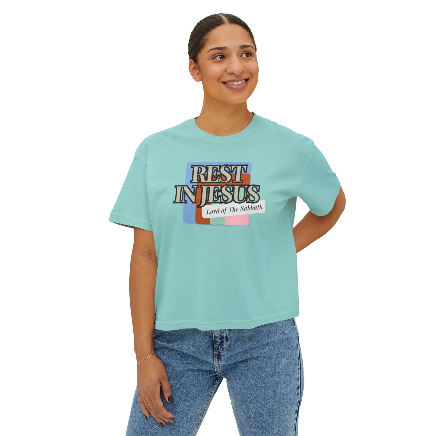Rest In Christ Women's Boxy Tee