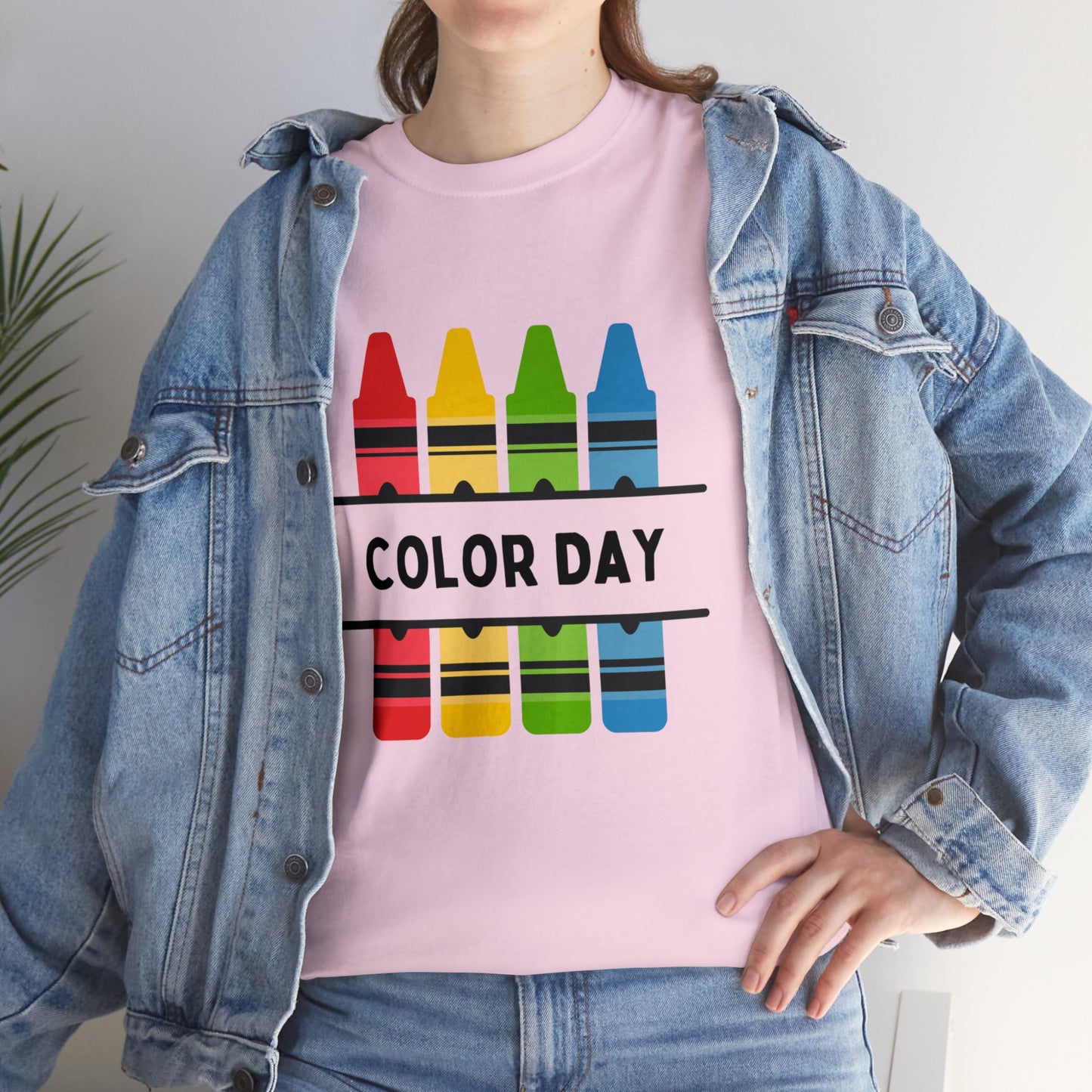 Color Day Unisex Heavy Cotton Tee Inspire Learning and Fun for Teachers and Children
