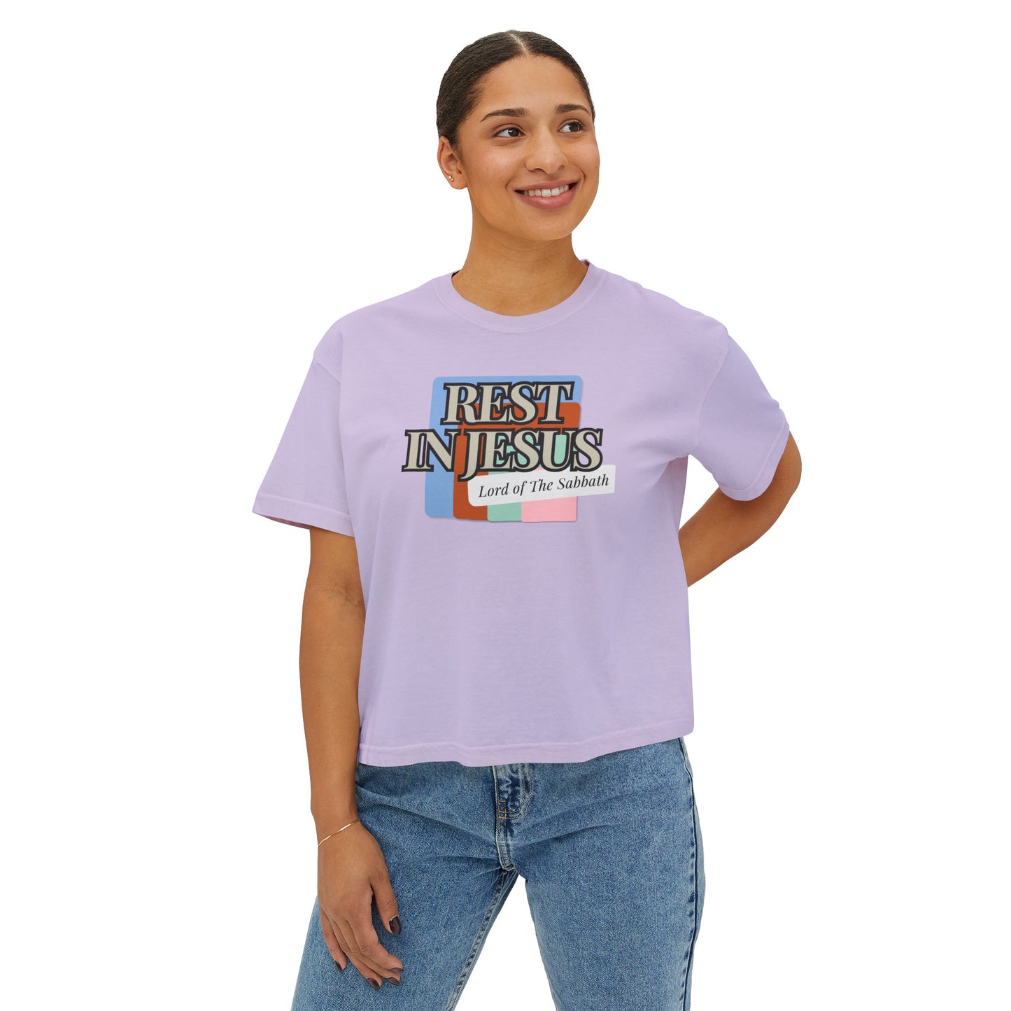 Rest In Christ Women's Boxy Tee