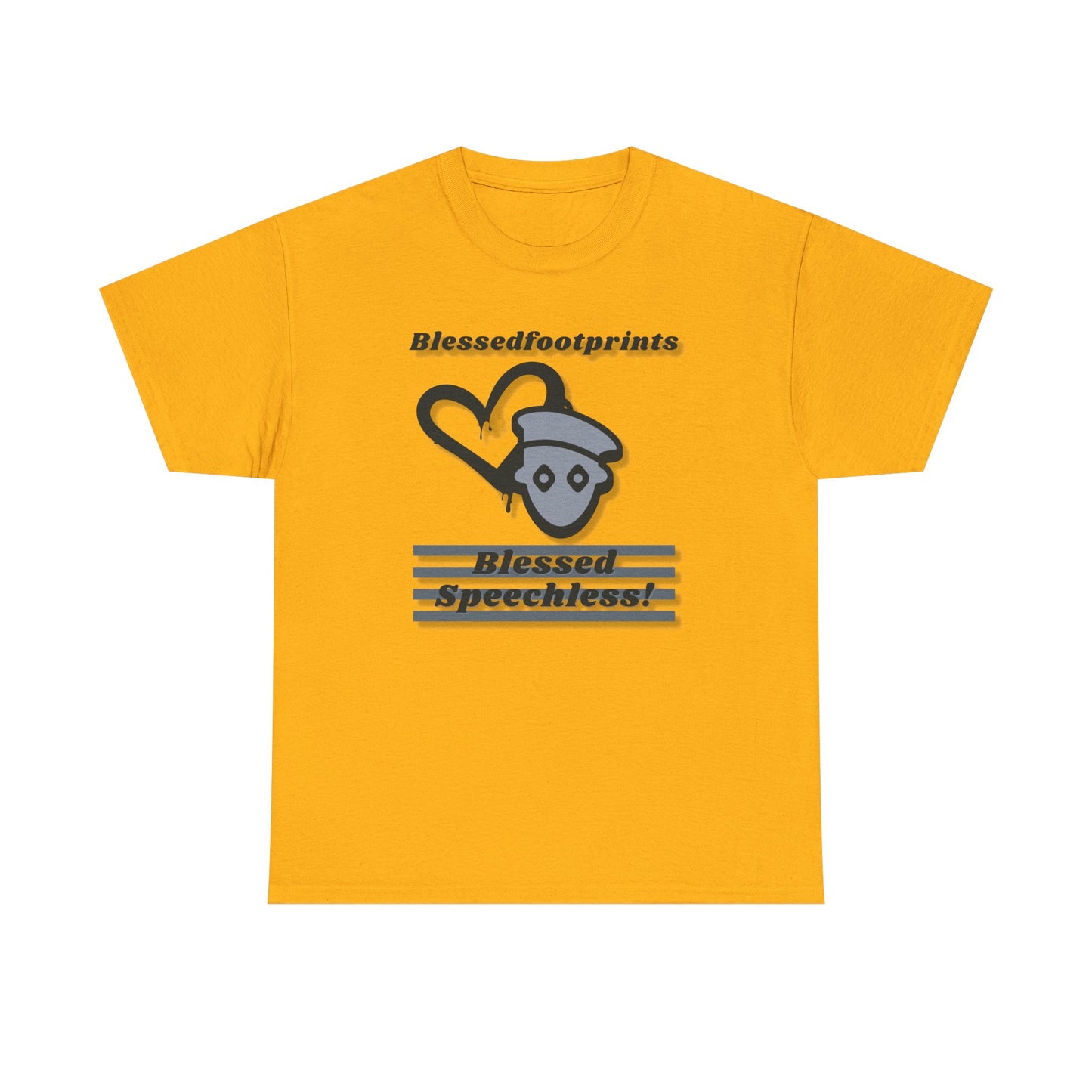 Blessedfootprints Collection Speechless Unisex Heavy Cotton Tee