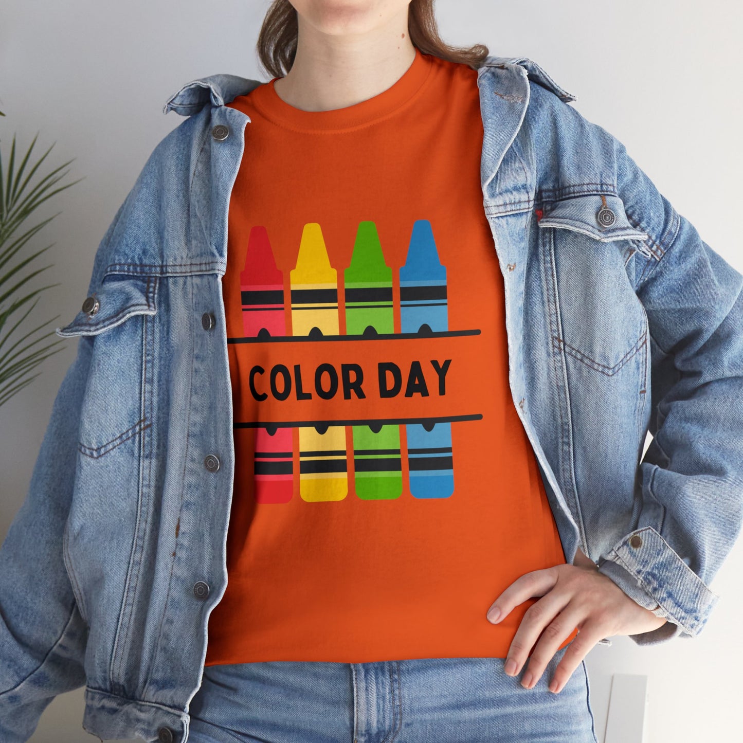 Color Day Unisex Heavy Cotton Tee Inspire Learning and Fun for Teachers and Children