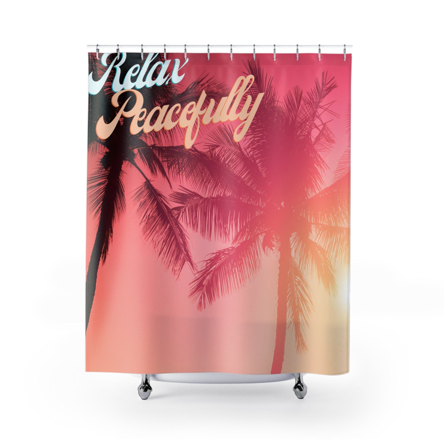 Relax Peacefully Shower Curtains