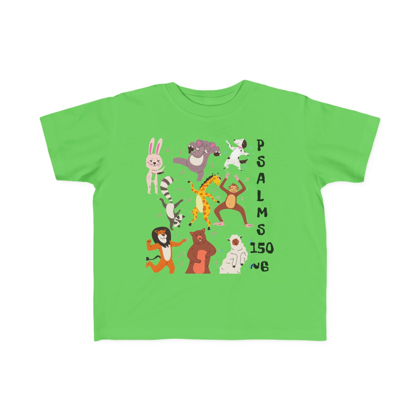 Party Animals Psalms 150~6 Toddler's Fine Jersey Tee