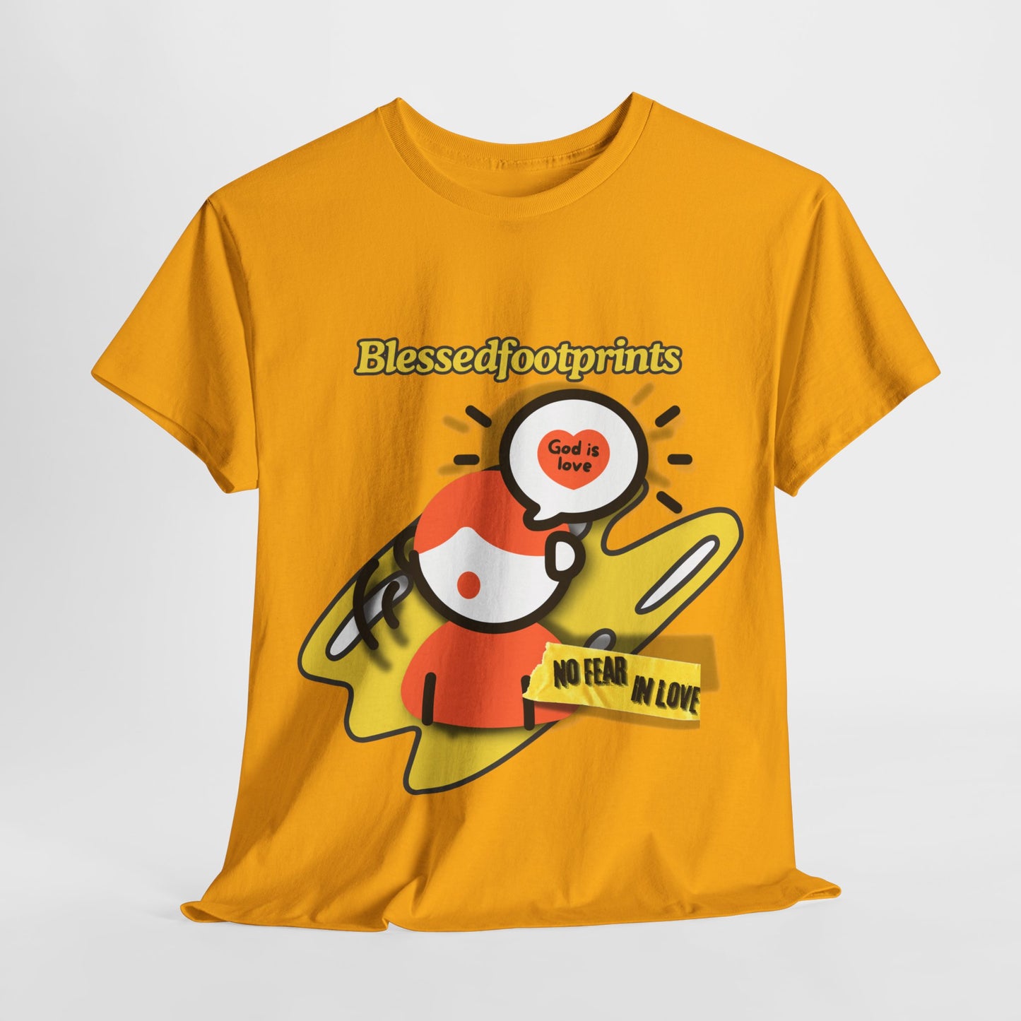 God Is Love Tee No Fear in Love Graphic T shirt