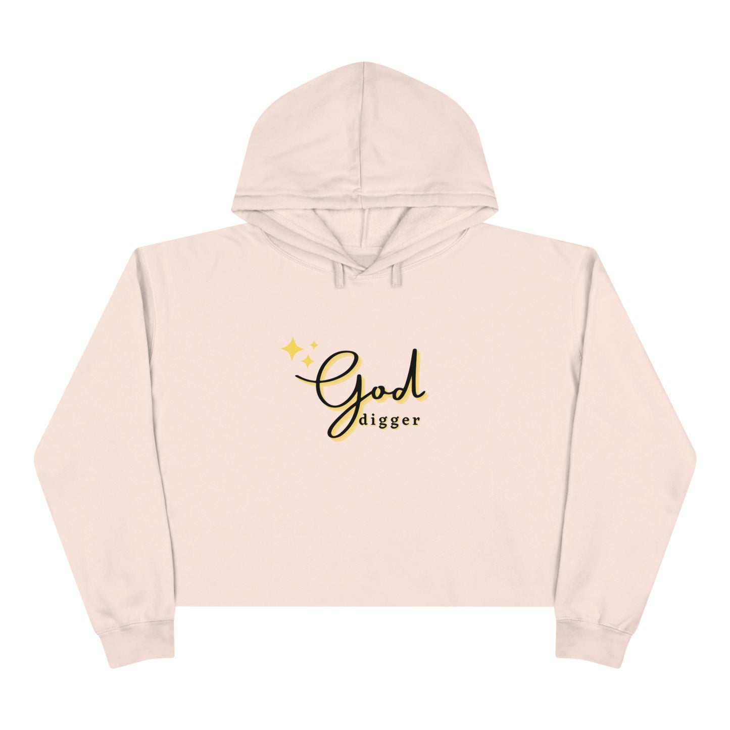 God Digger Crop Hoodie