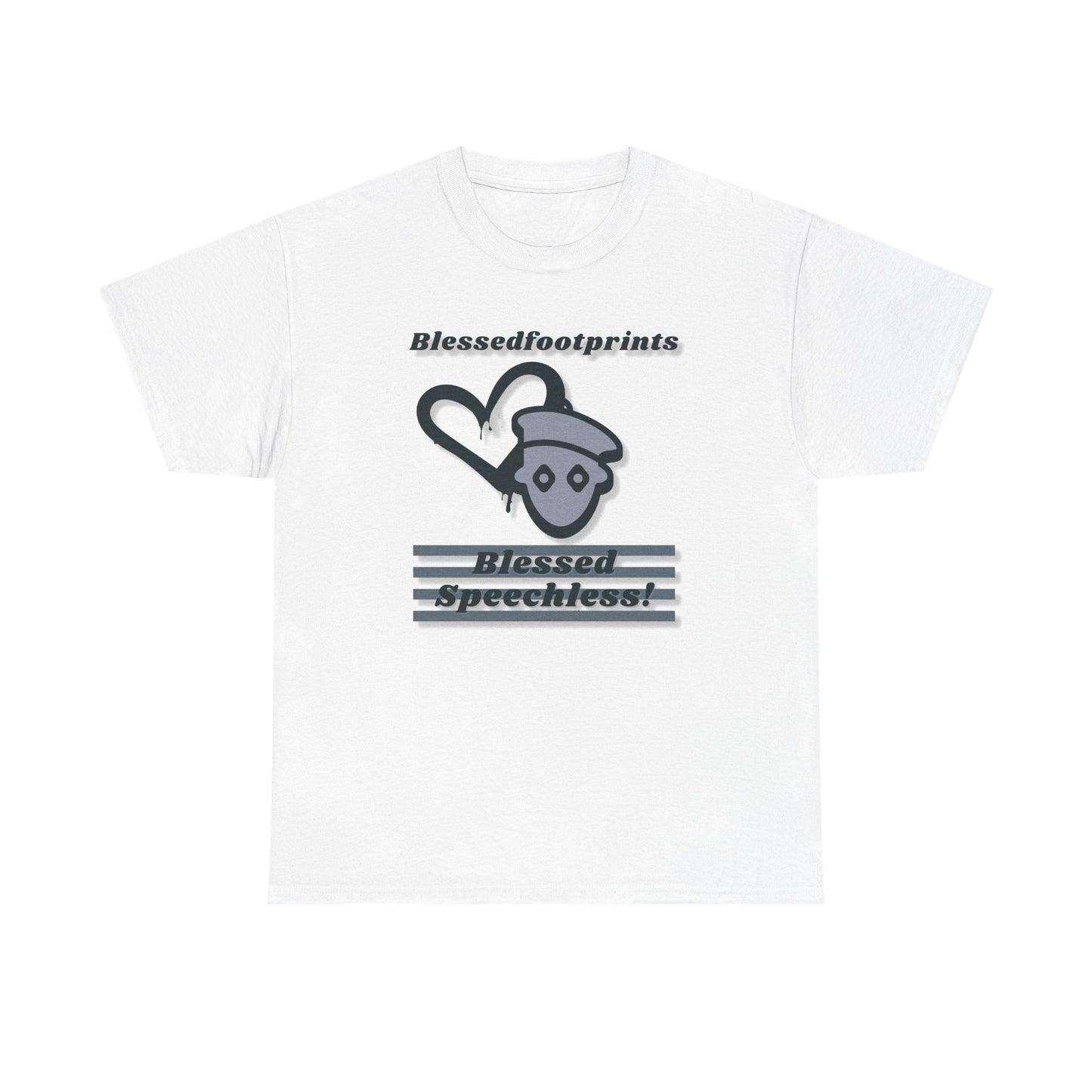 Blessedfootprints Collection Speechless Unisex Heavy Cotton Tee