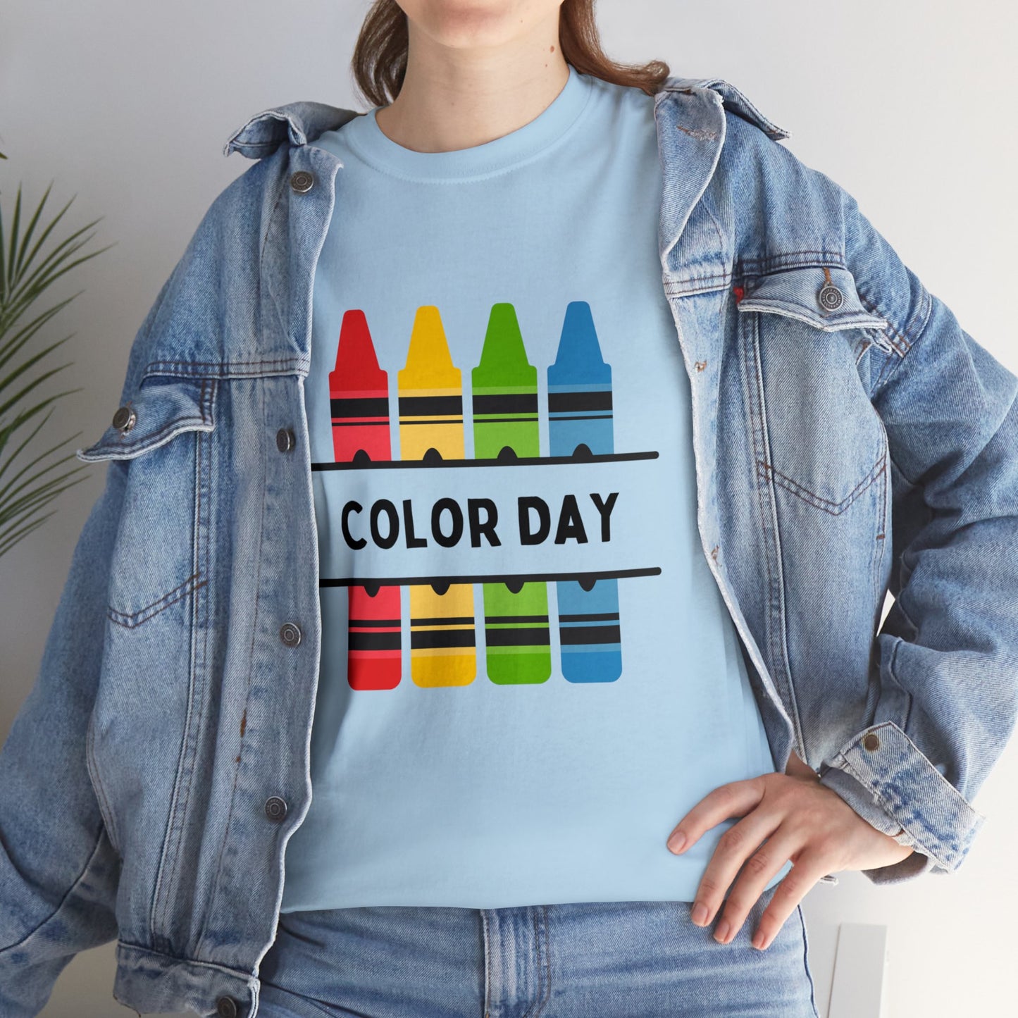 Color Day Unisex Heavy Cotton Tee Inspire Learning and Fun for Teachers and Children