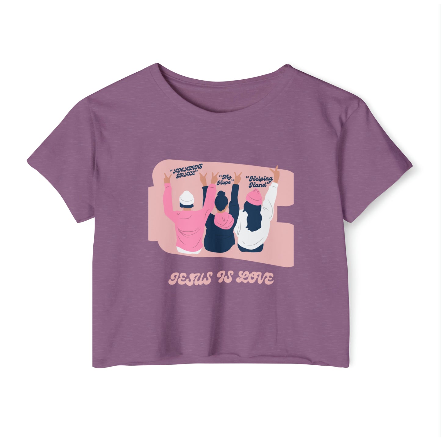 Jesus is Love Women's Festival Crop Top