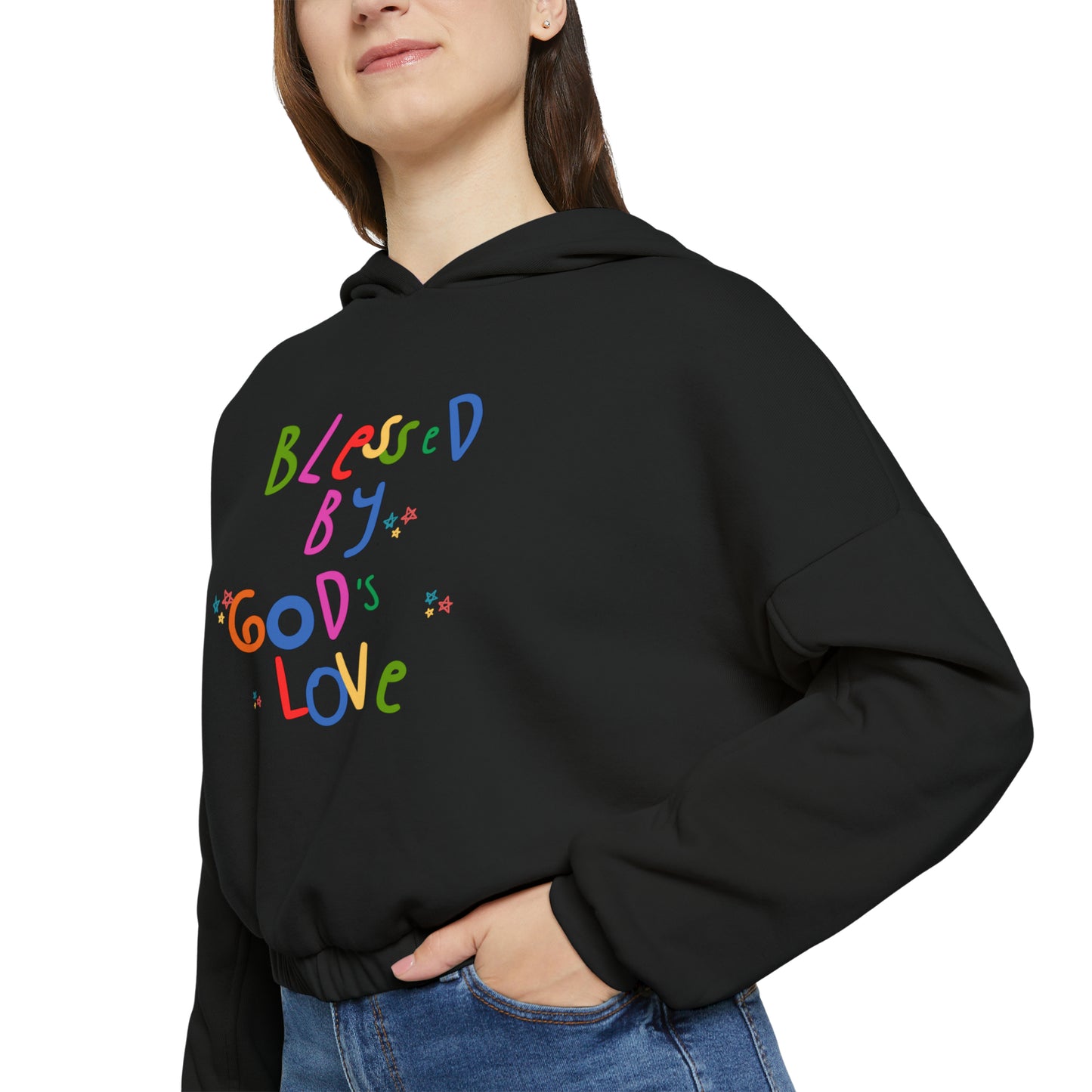 God's Love Women's Cinched Bottom Hoodie