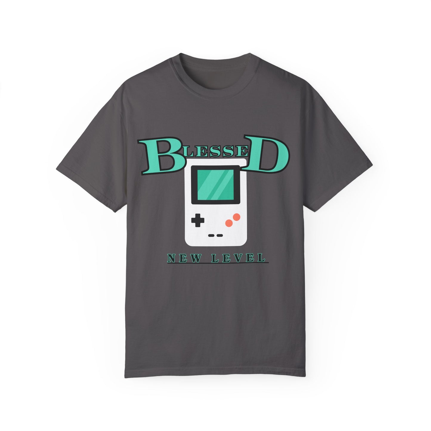 Blessed New Level Gameboy T-Shirt | Comfort Colors 1717 – Christian Graphic Tee