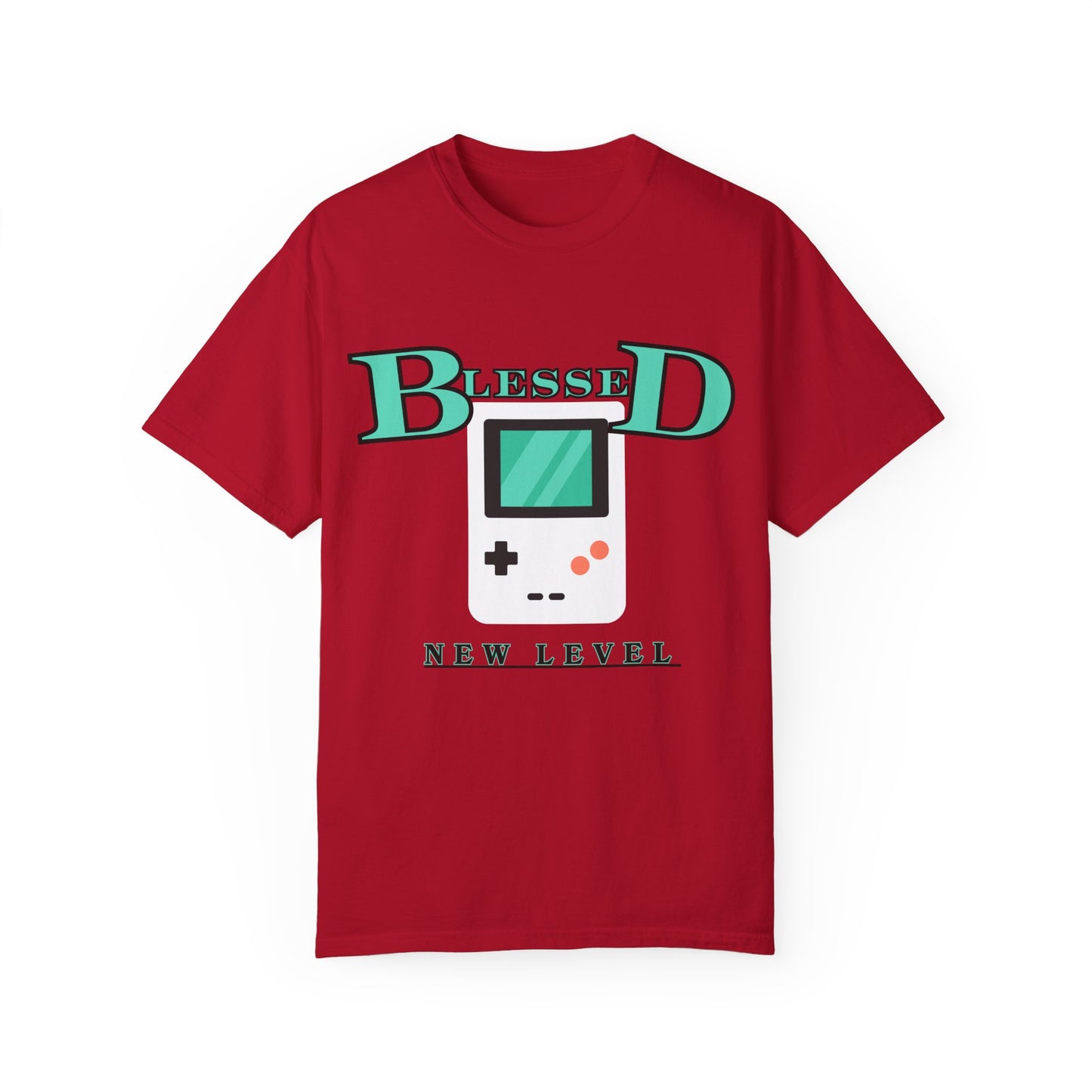 Blessed New Level Gameboy T-Shirt | Comfort Colors 1717 – Christian Graphic Tee