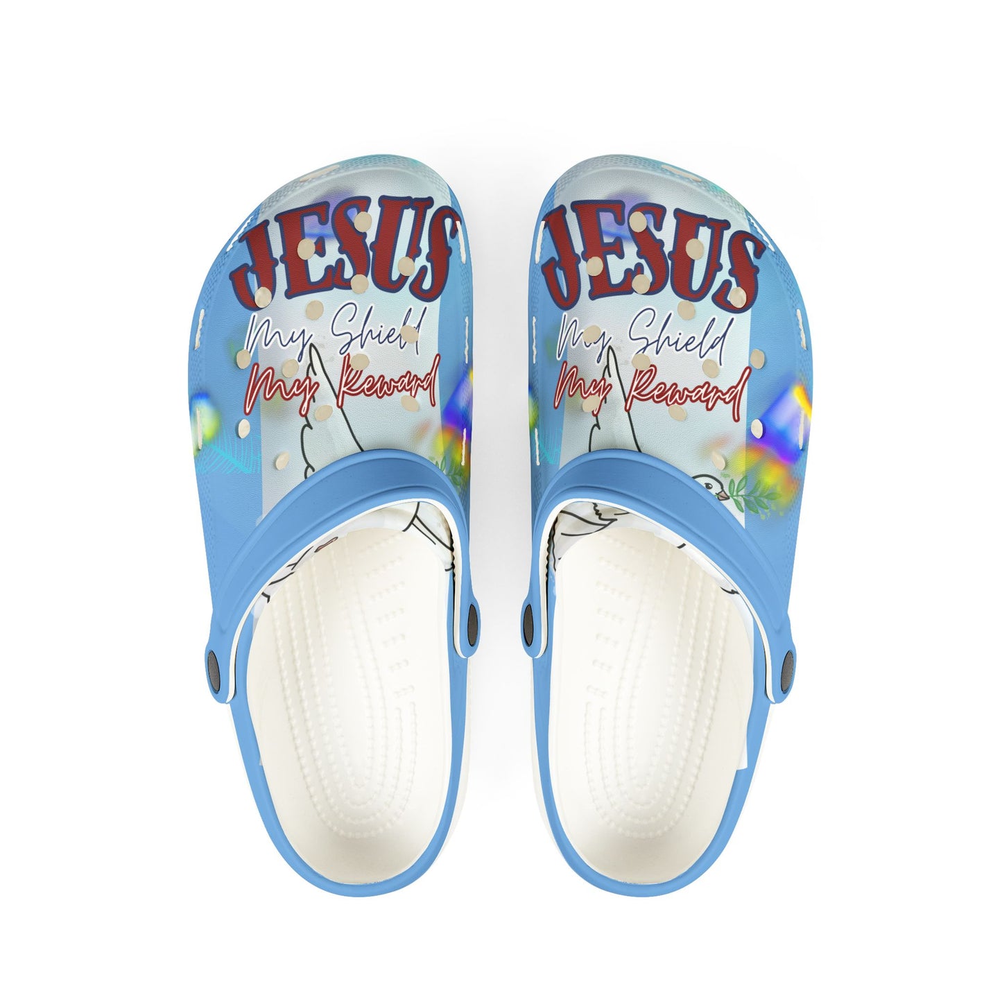 Genesis 15:1 Jesus-Themed EVA Foam Shoes, Perfect for Summer, Casual Wear, Religious Gifts, Comfort Footwear, Fun Slippers