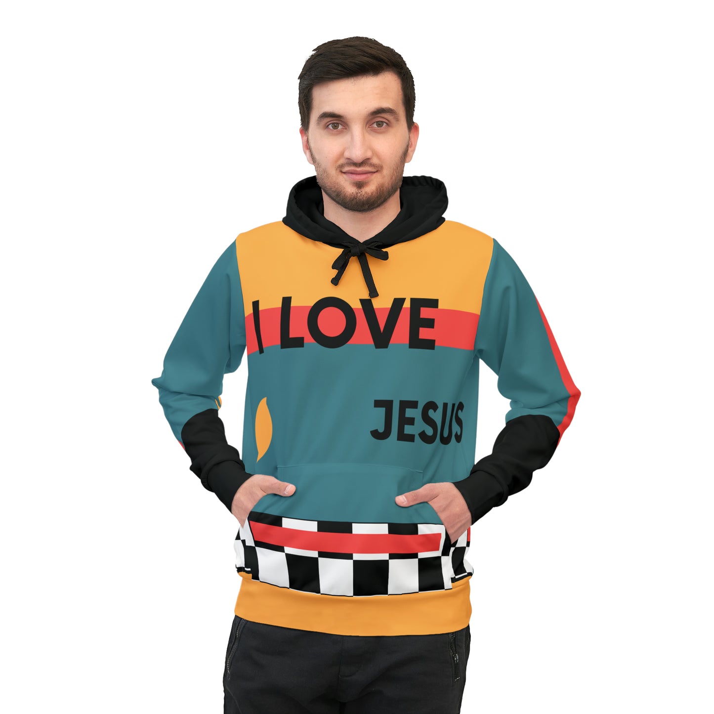 I Love Jesus Athletic Hoodie