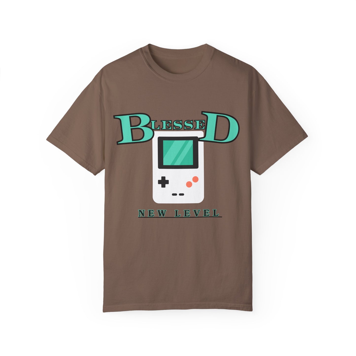 Blessed New Level Gameboy T-Shirt | Comfort Colors 1717 – Christian Graphic Tee