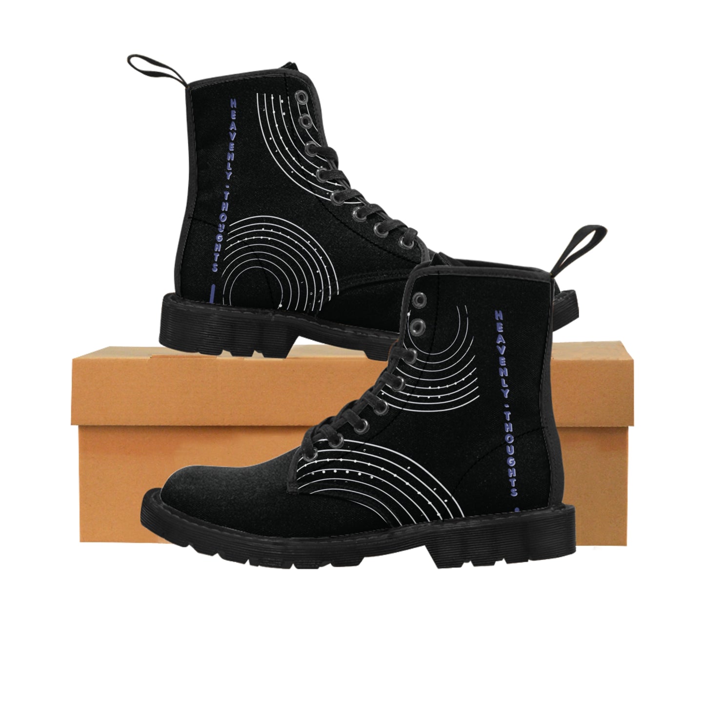 Heavenly Thoughts Men's Canvas Boots