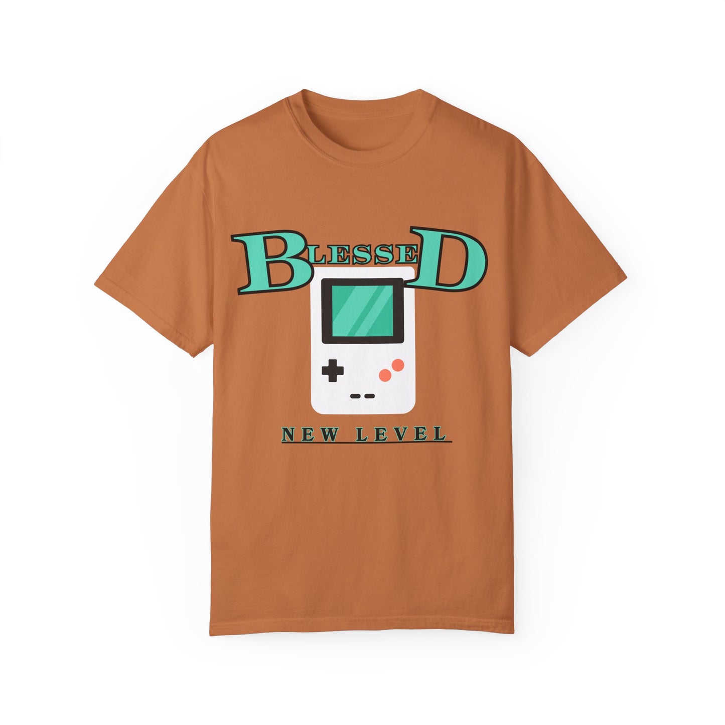 Blessed New Level Gameboy T-Shirt | Comfort Colors 1717 – Christian Graphic Tee