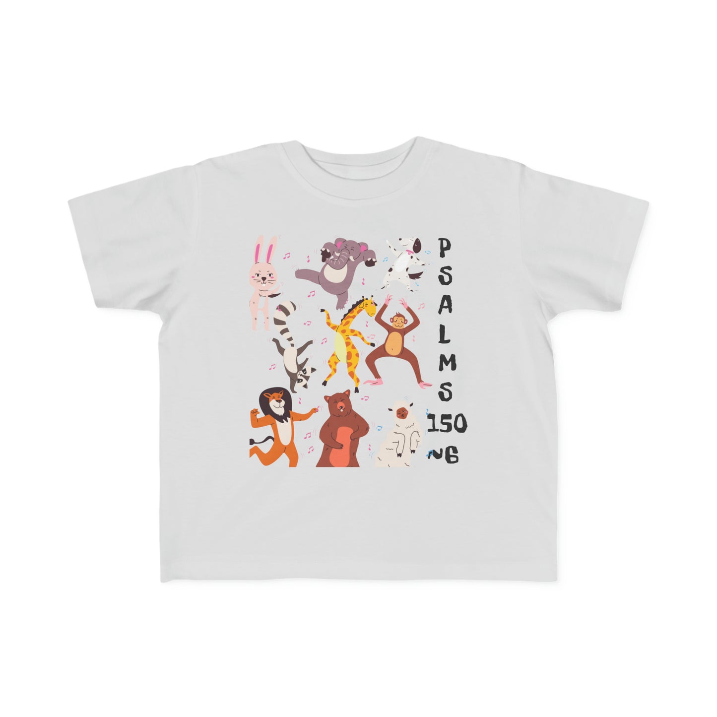 Party Animals Psalms 150~6 Toddler's Fine Jersey Tee