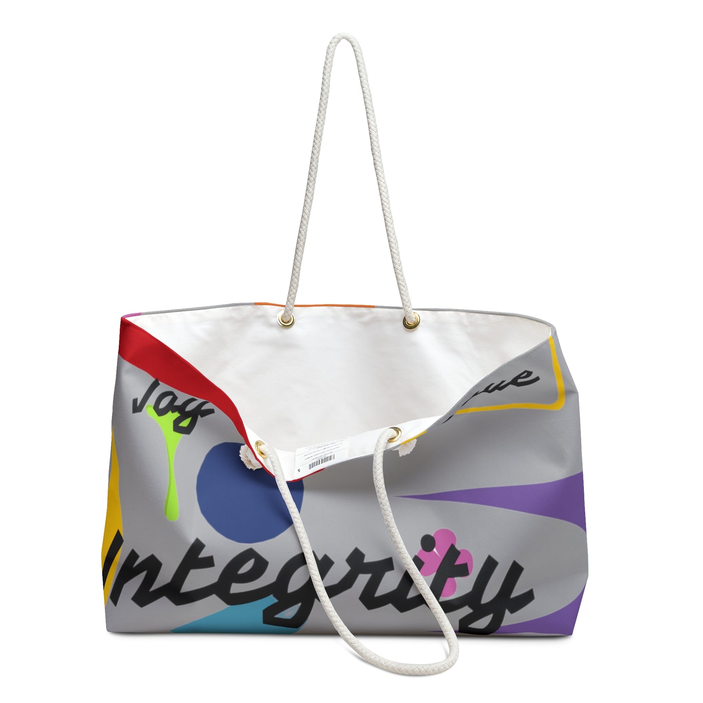 Travel in Style and Purpose: Vibrant Weekender Bag with Inspirational Message