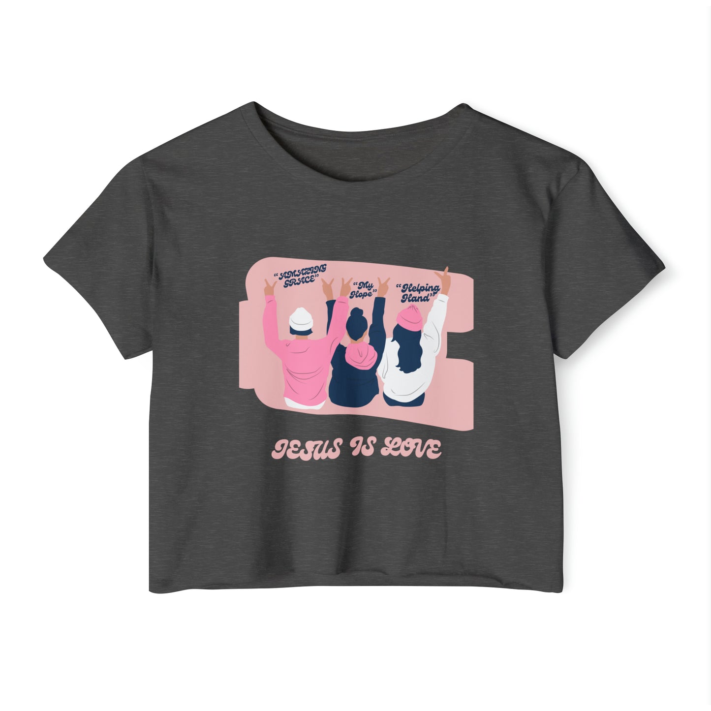 Jesus is Love Women's Festival Crop Top