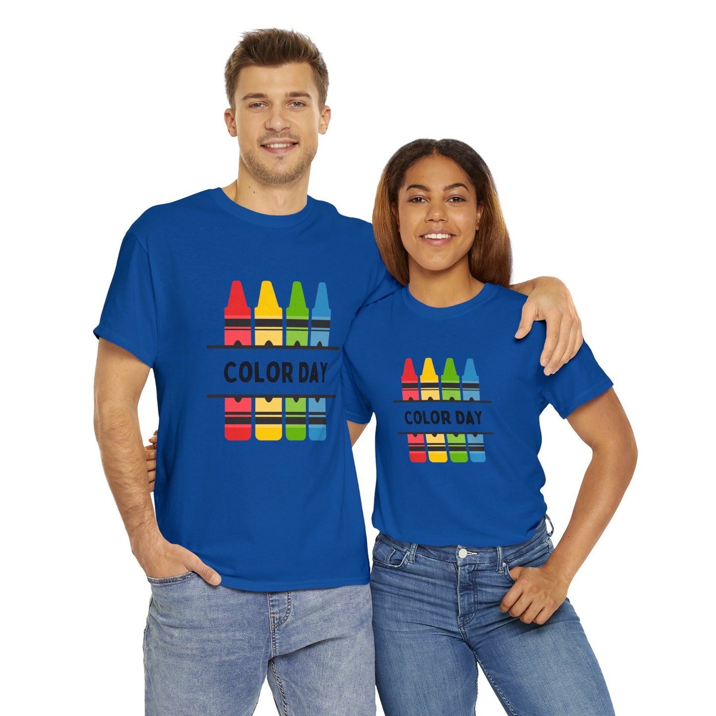 Color Day Unisex Heavy Cotton Tee Inspire Learning and Fun for Teachers and Children