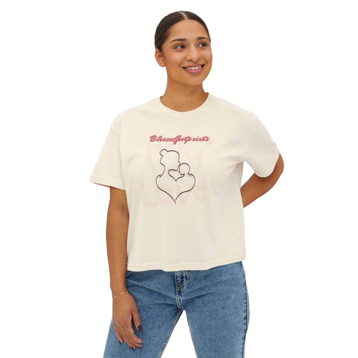 My Love Boxy Tee - BlessedFootprints Collection