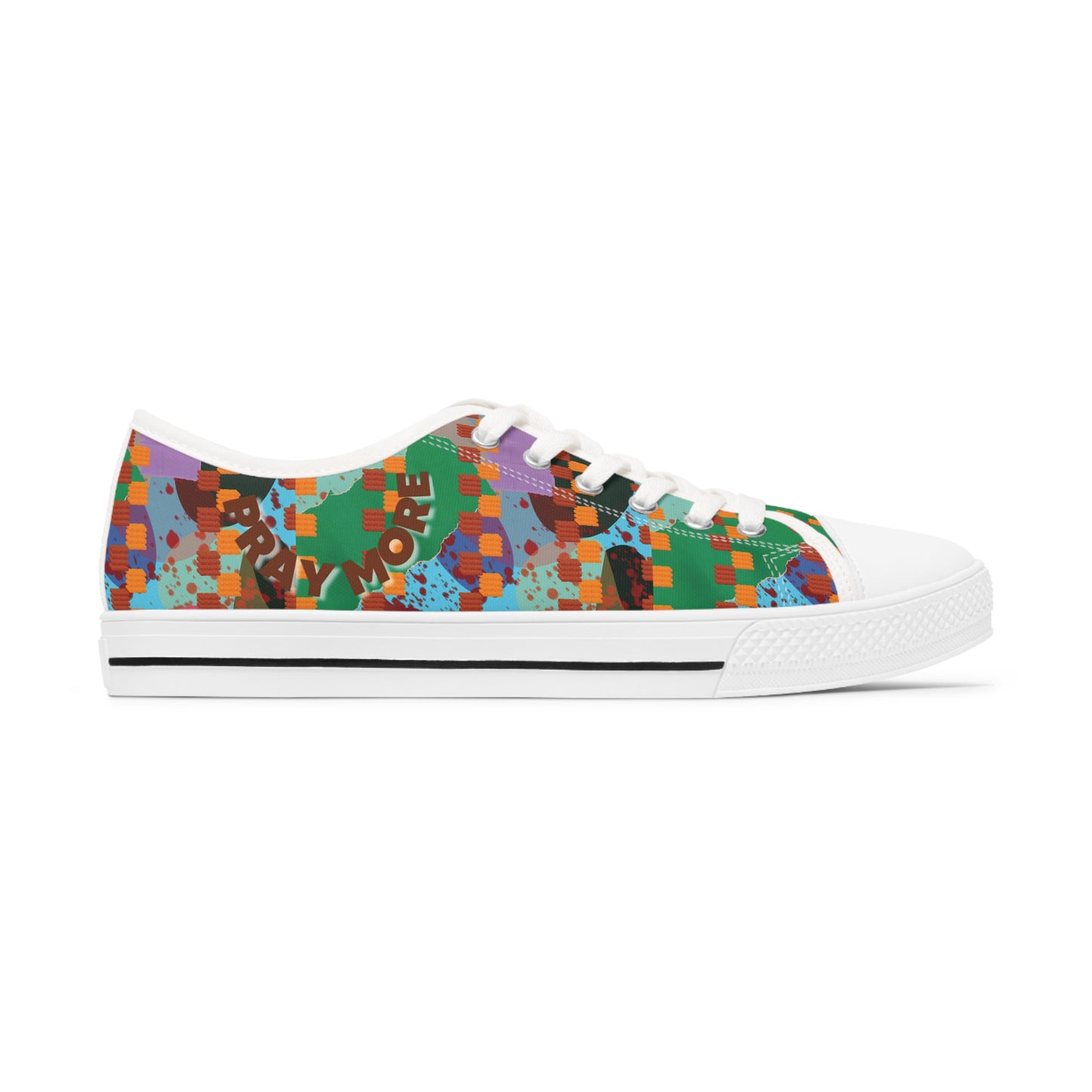 Pray More Women's Low Top Sneakers