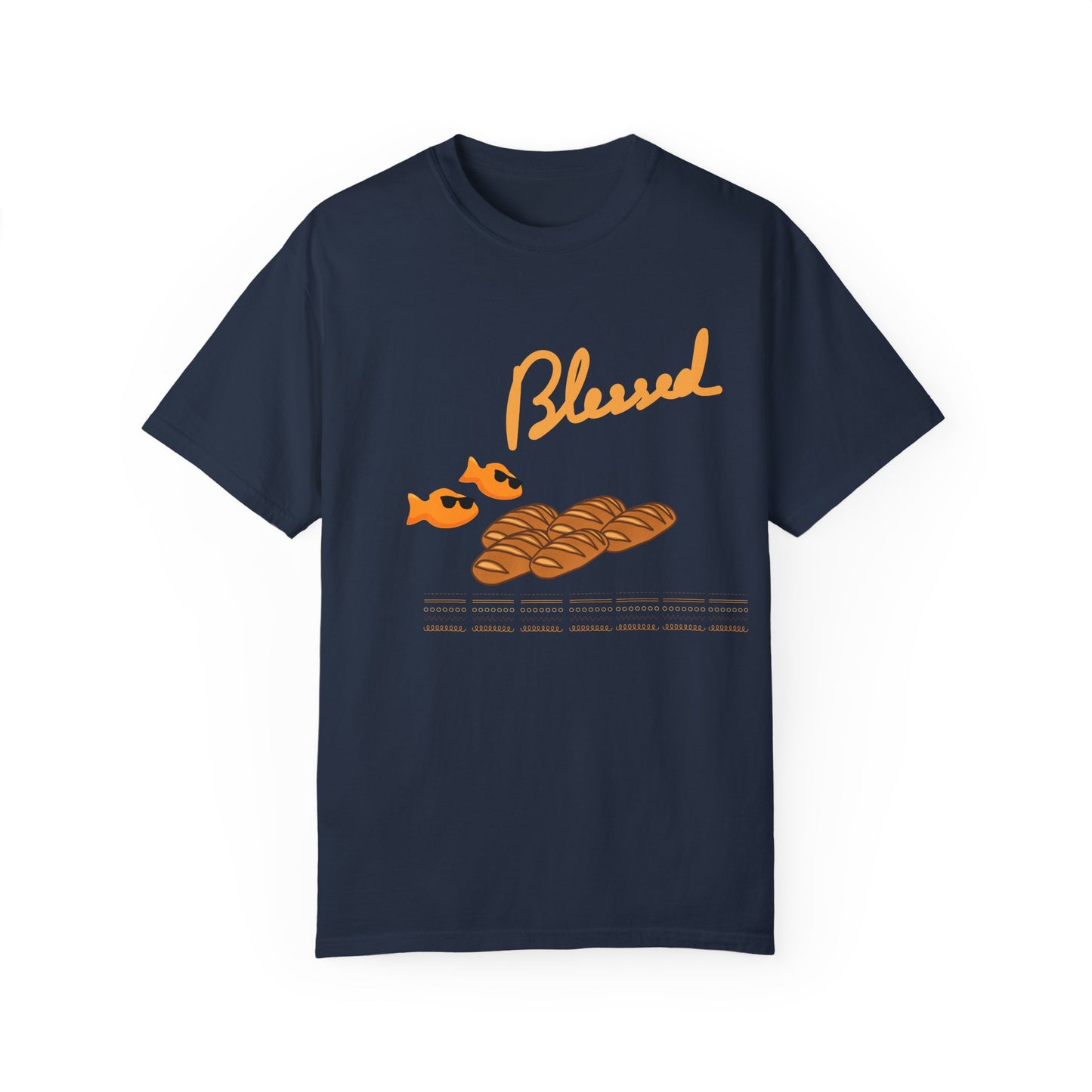 Blessed 2 fish & 5 Loaves T-Shirt ā Christian Design | Comfort Colors 1717