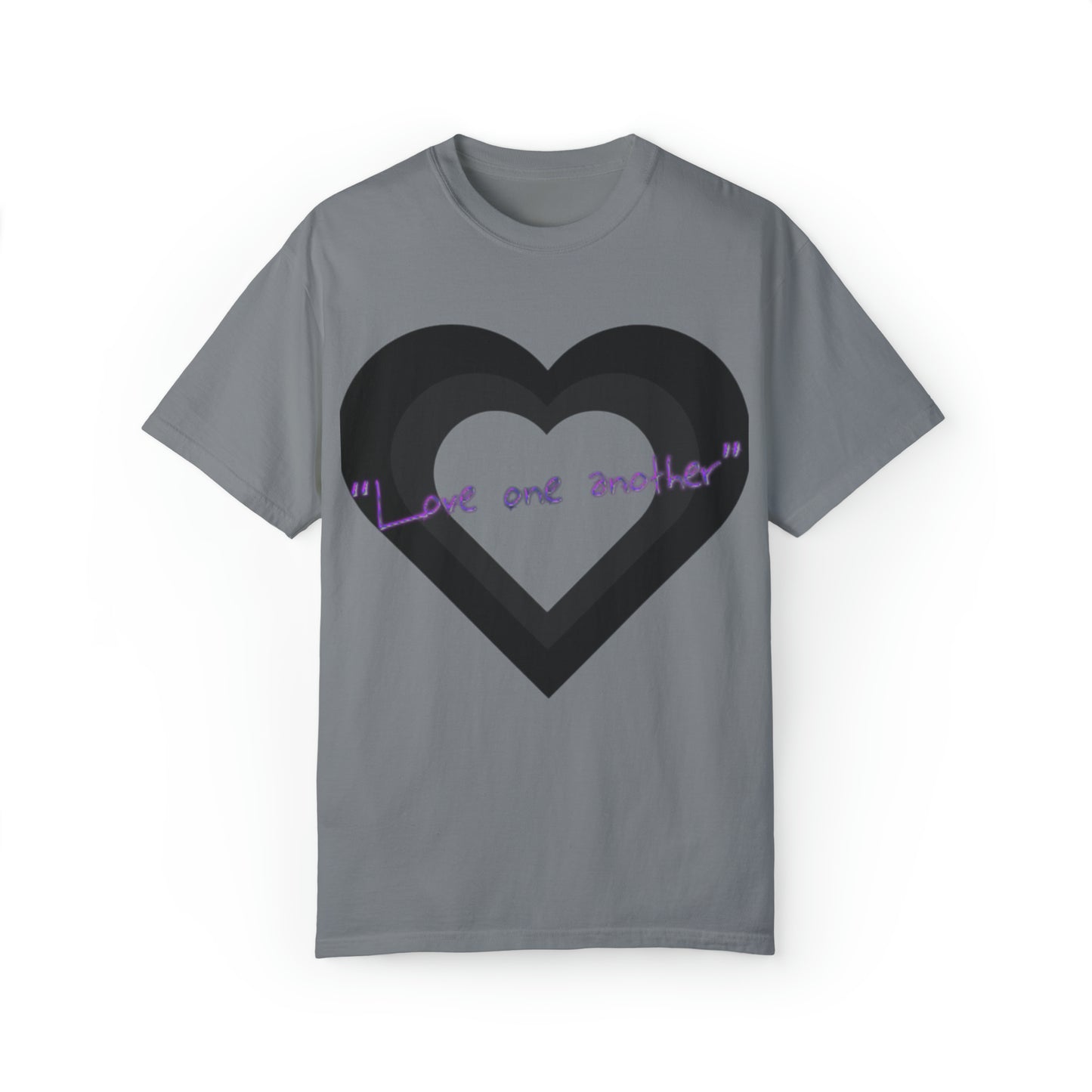Love One Another Unisex Garment-Dyed T-shirt