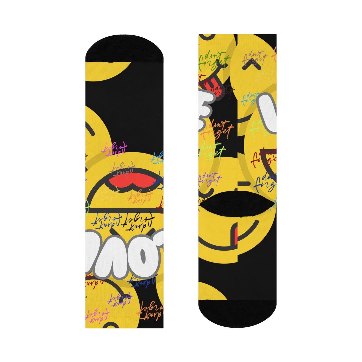 "Don't Forget Love" Fun Cushioned Crew Socks