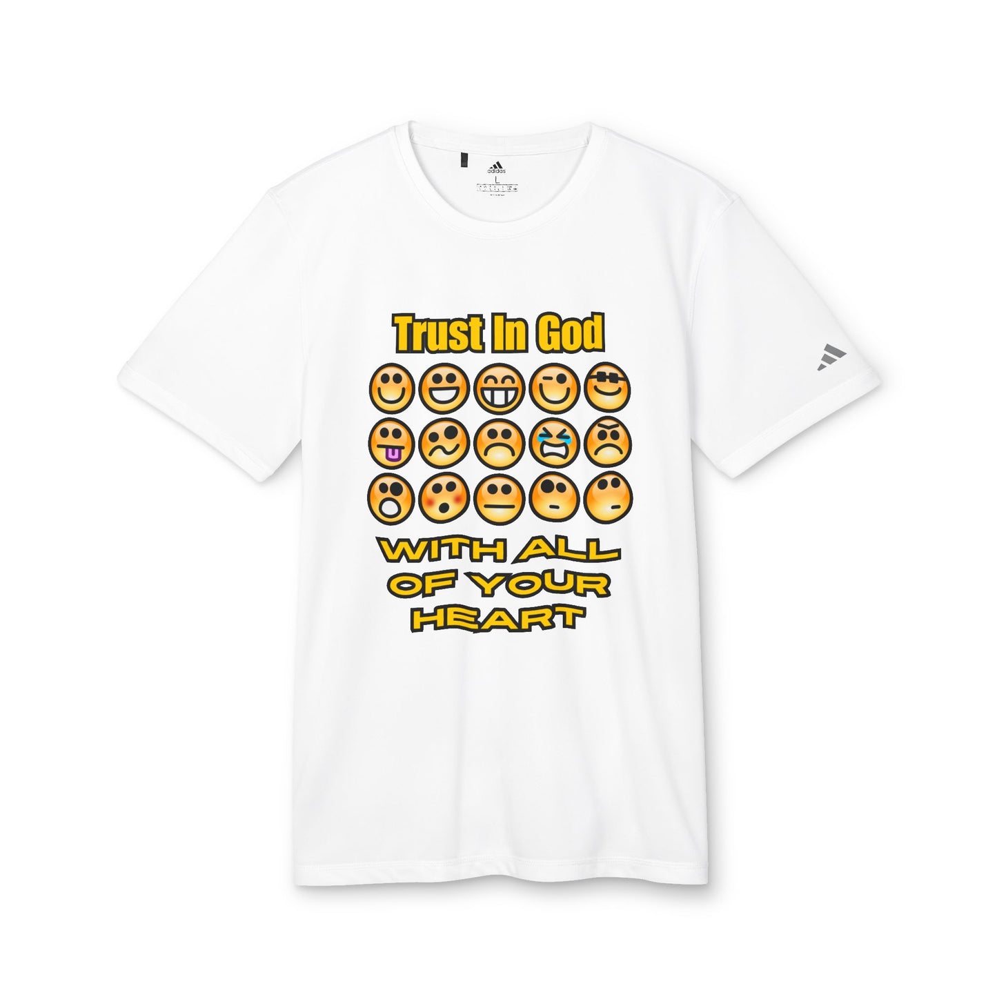 Trust in God Emoji Expression Unisex Tee