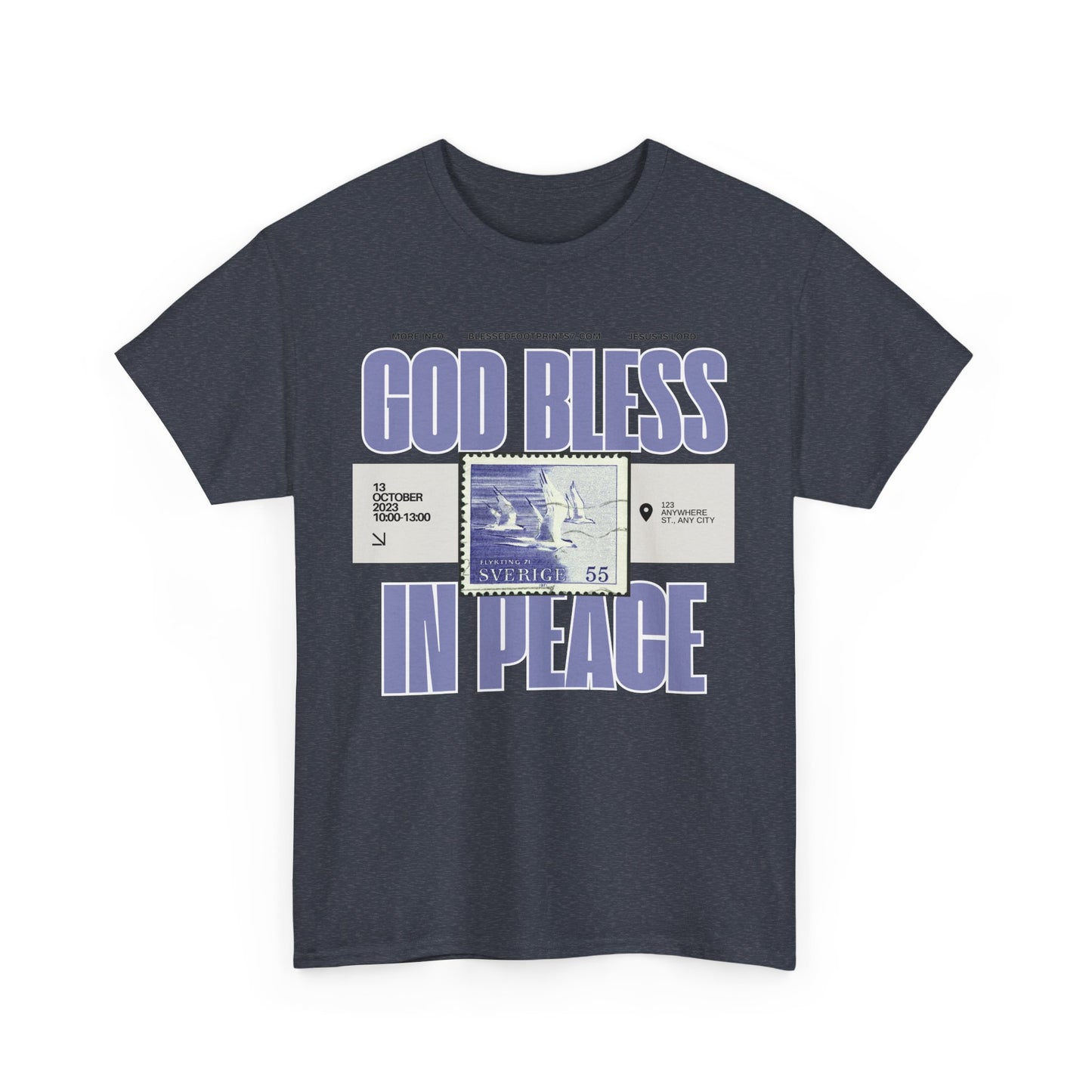 God Bless in Peace Cotton Tee