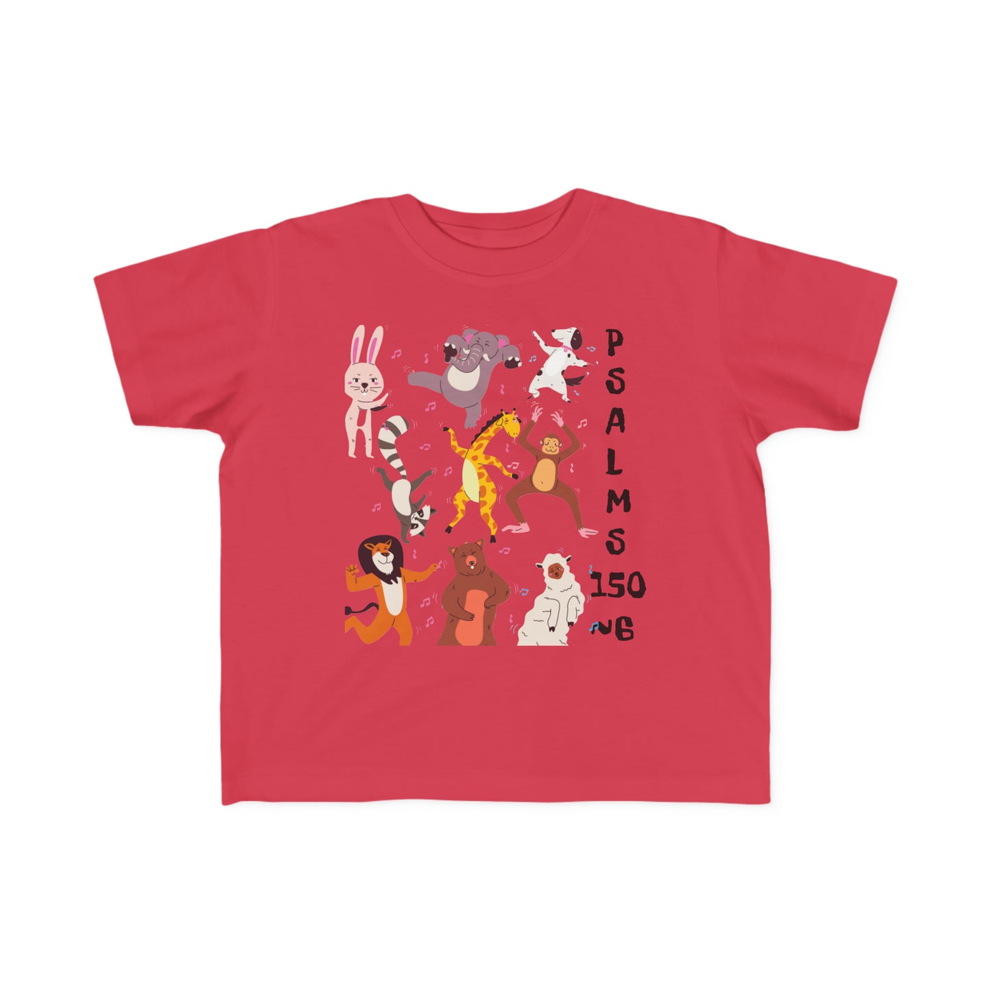 Party Animals Psalms 150~6 Toddler's Fine Jersey Tee