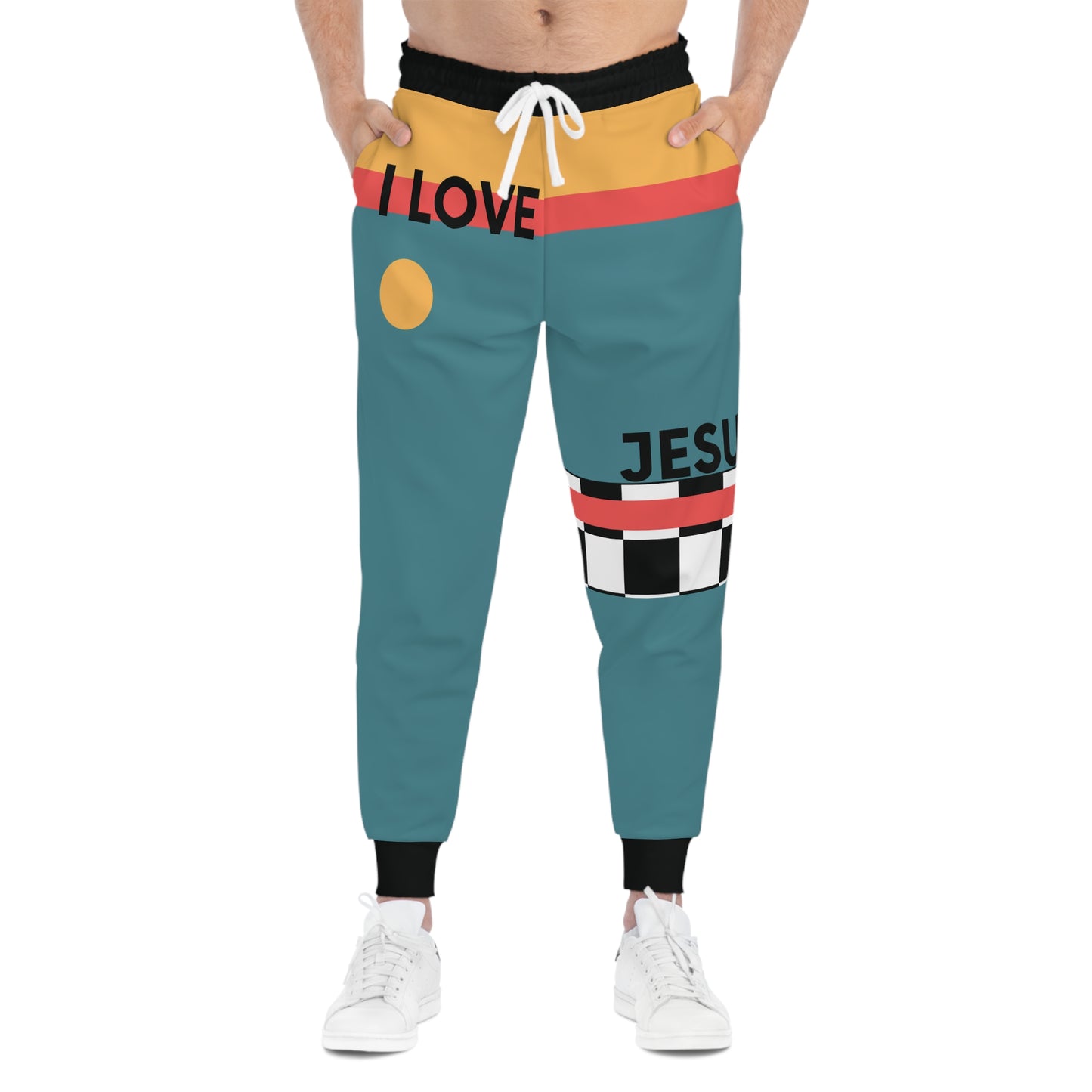 I Love Jesus Athletic Joggers