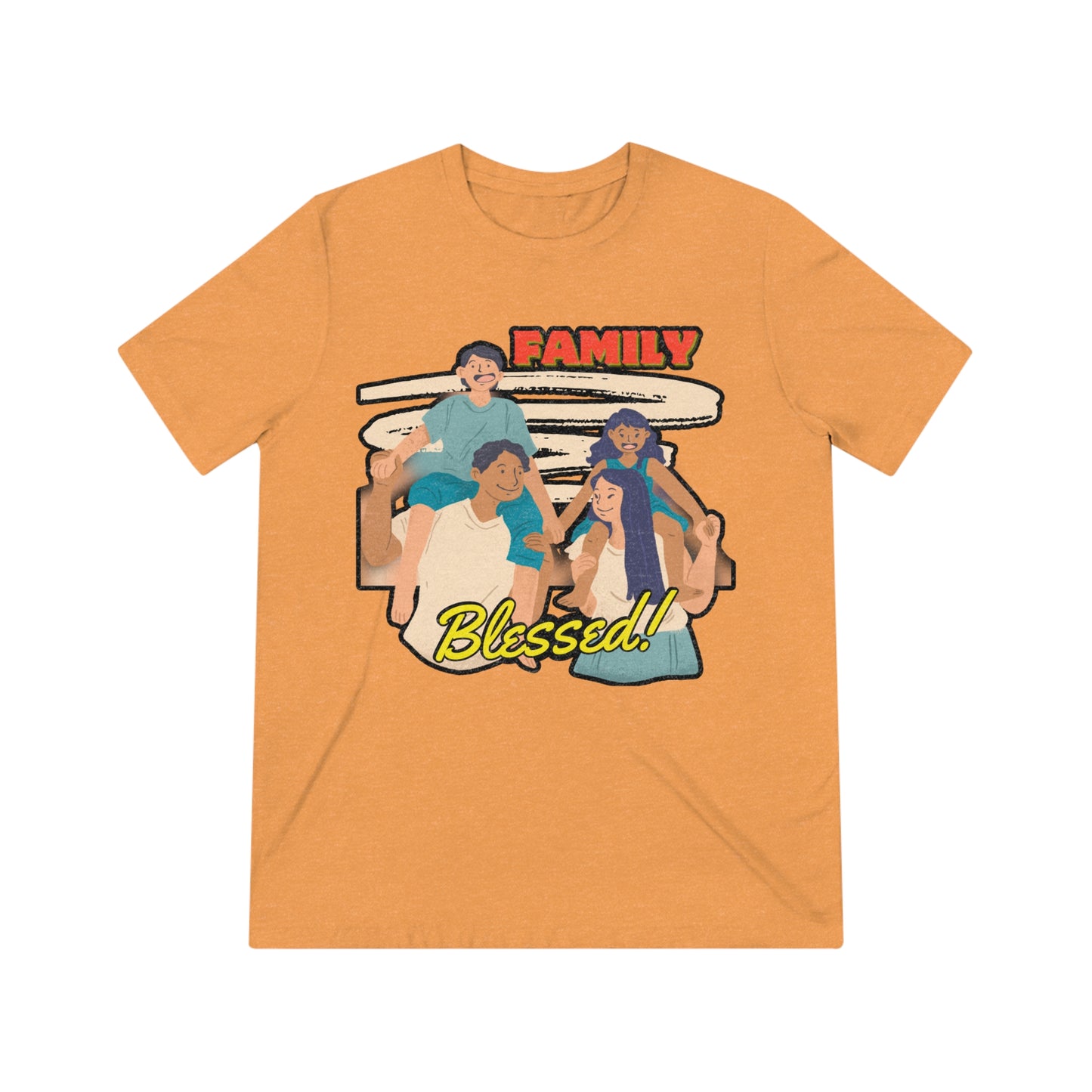 Faith-Inspired Unity: Blessed Family Unisex Tee Togetherness