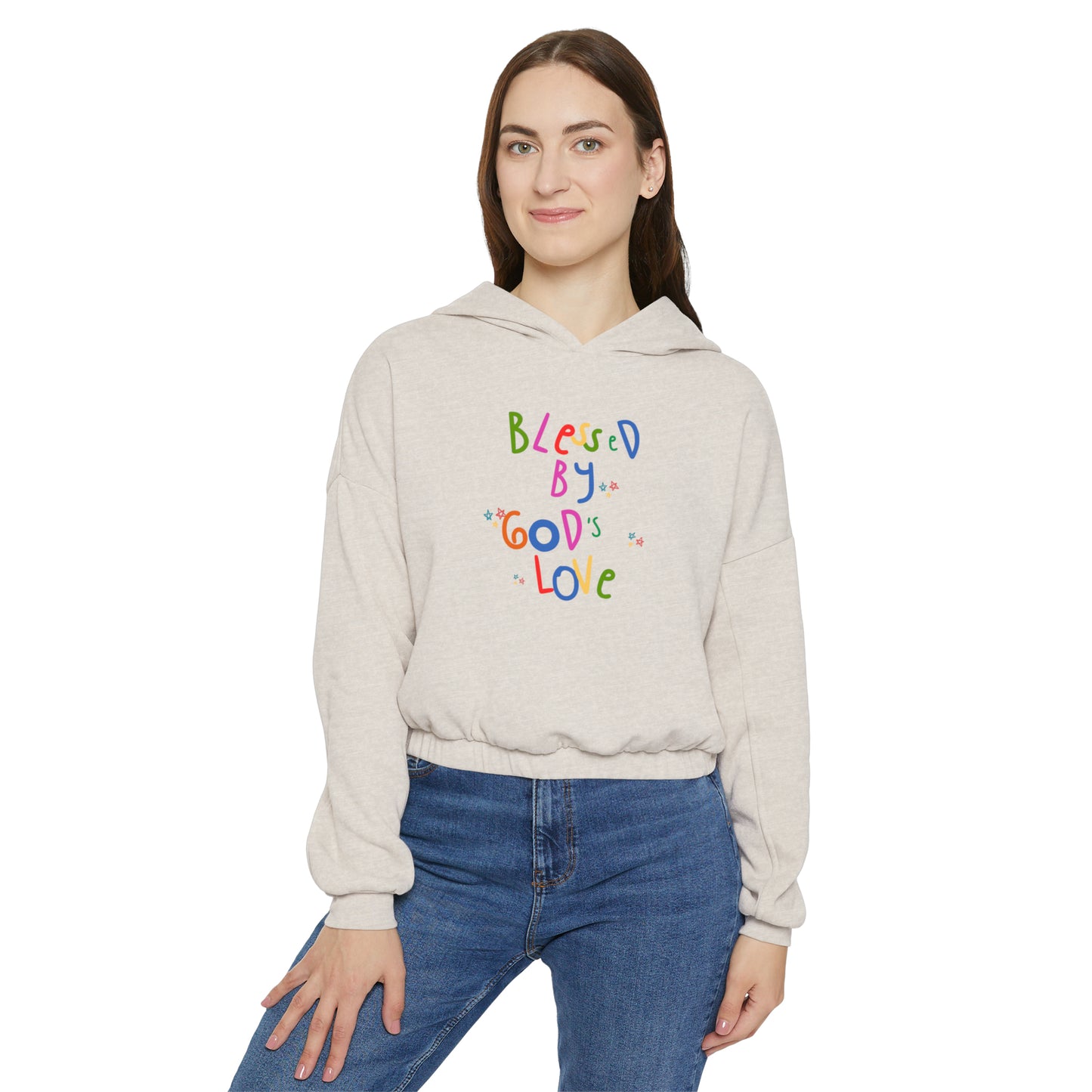God's Love Women's Cinched Bottom Hoodie