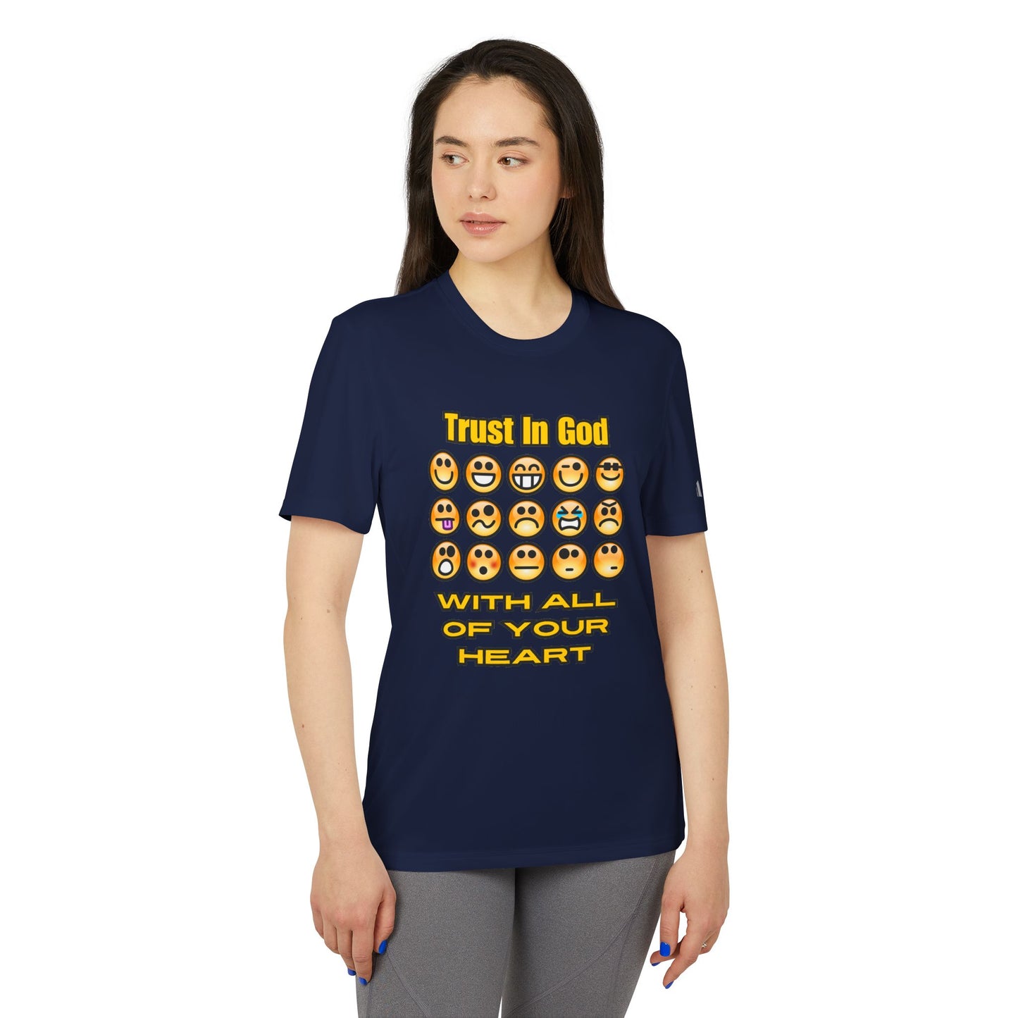 Trust in God Emoji Expression Unisex Tee