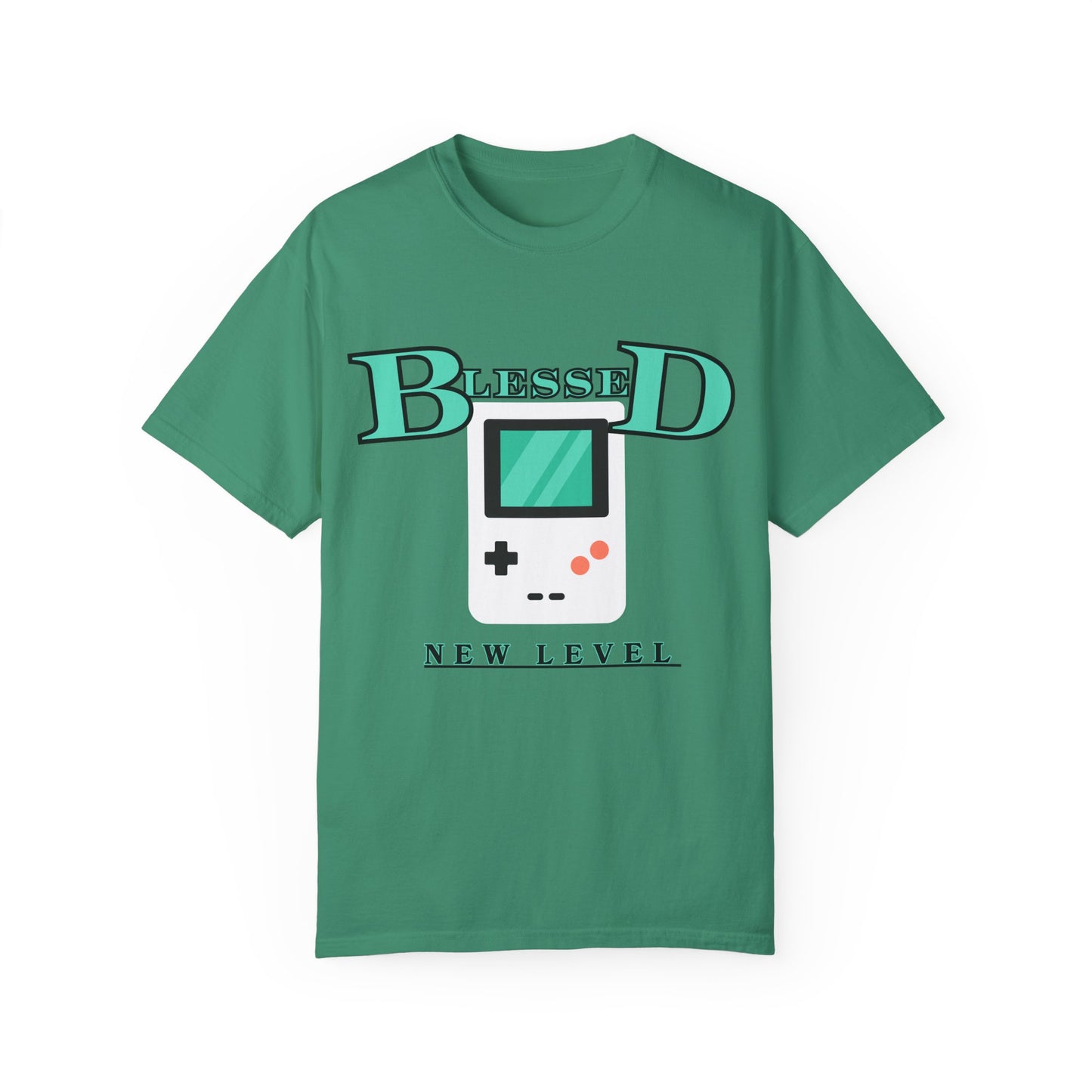 Blessed New Level Gameboy T-Shirt | Comfort Colors 1717 – Christian Graphic Tee
