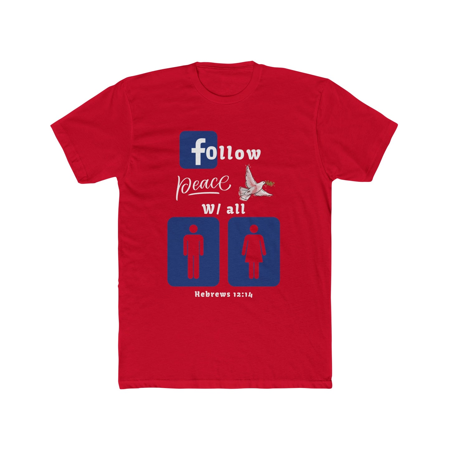 Men's Graphic Tee: Pursue Peace and Holiness with All