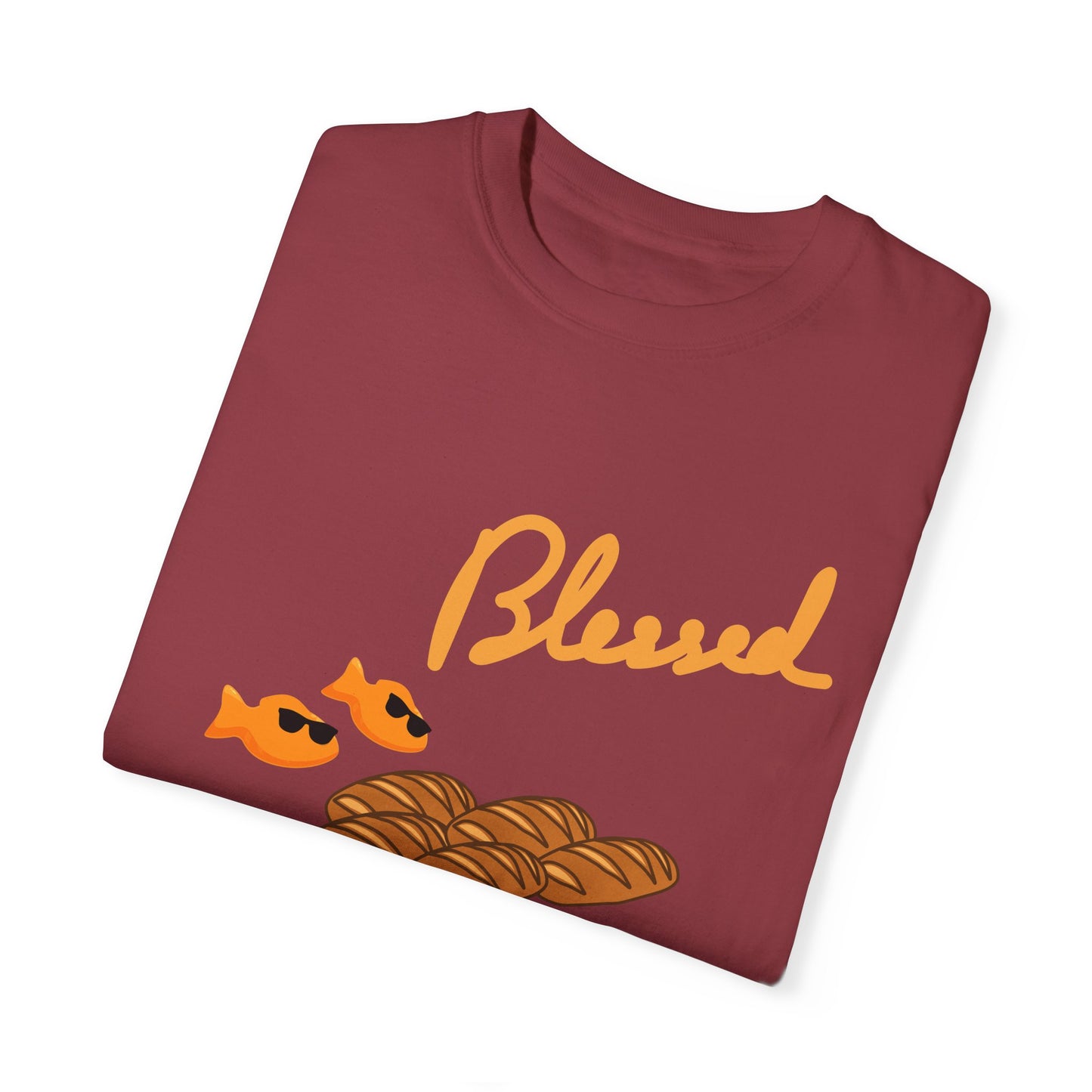 Blessed 2 fish & 5 Loaves T-Shirt ā Christian Design | Comfort Colors 1717